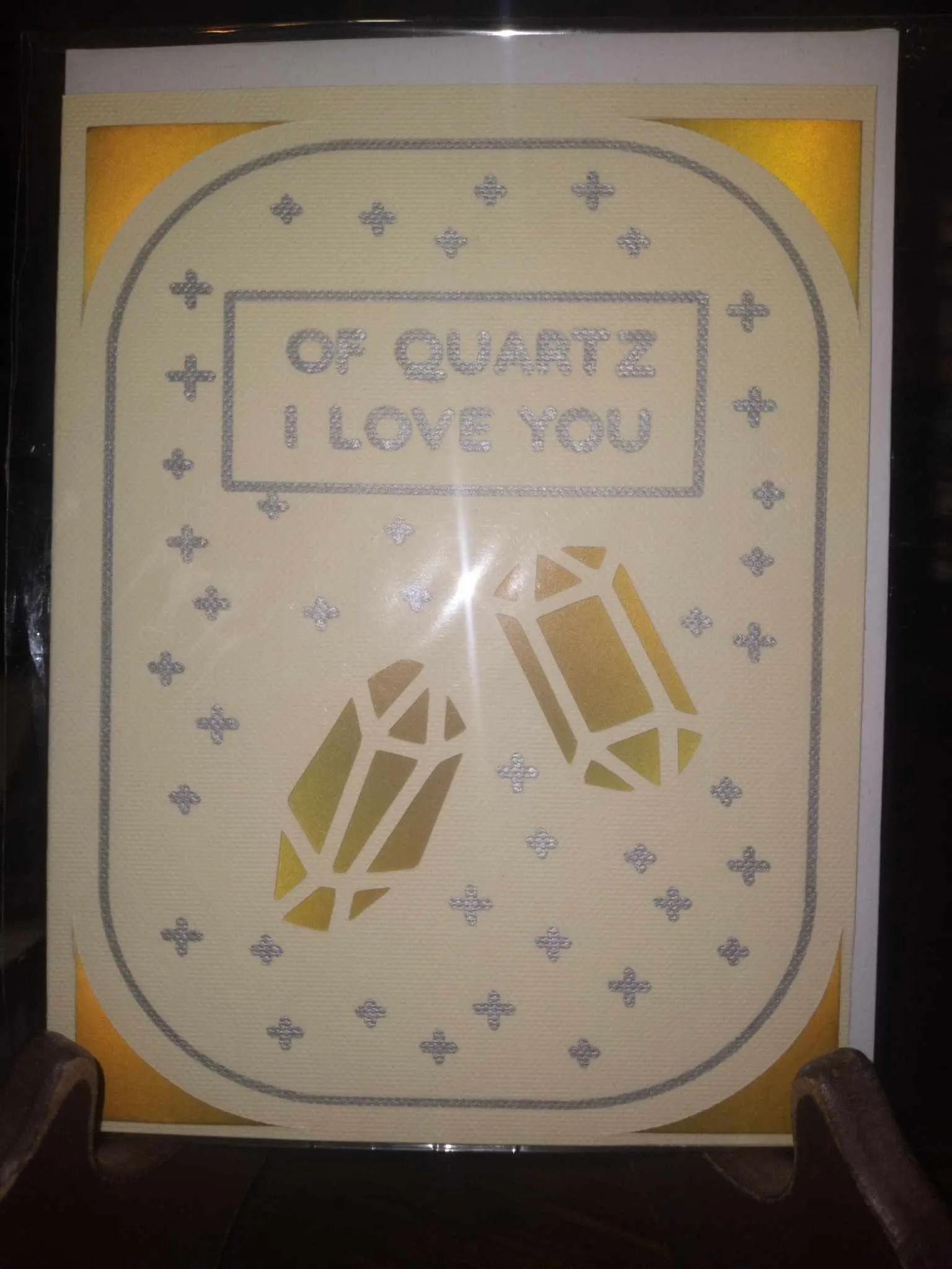 Product image for Card "Of Quartz I Love You"