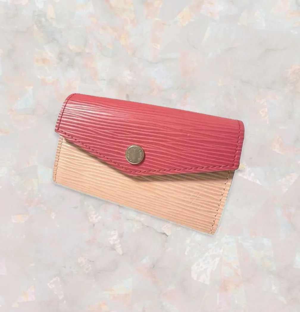 Product image for Louis Vuitton Hot Pink Epi Multicartes Sarah Card Wallet