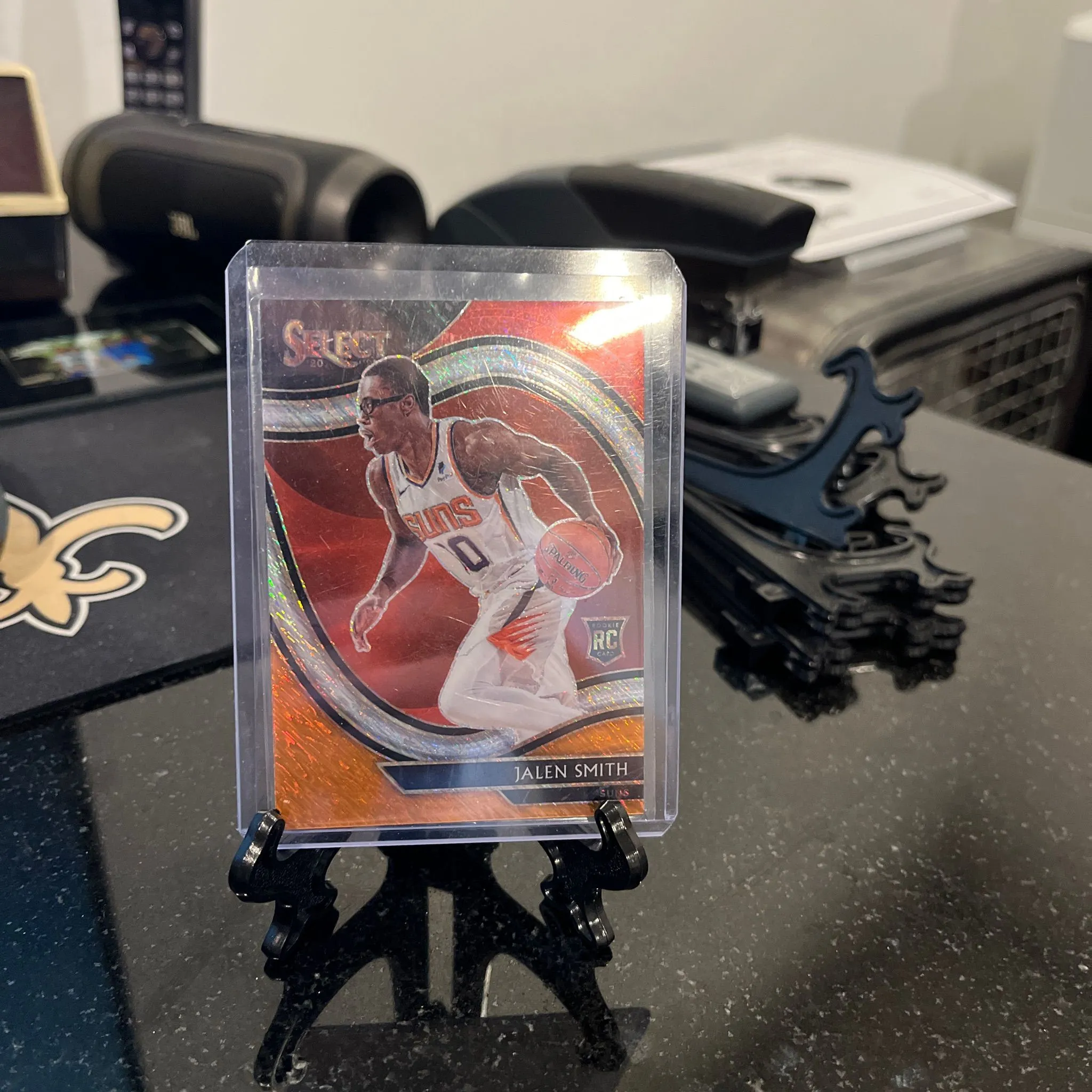 Product image for Jalen Smith Red White Orange Shimmer Prizm RC #291
