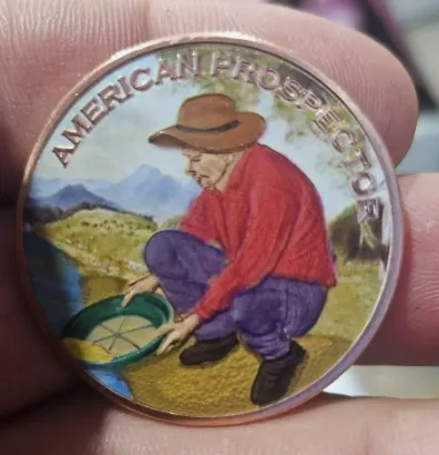 Product image for 1oz COLORIZED PROSPECTOR COPPER