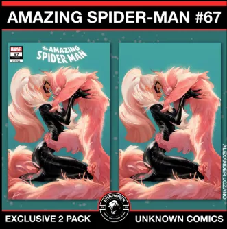 Product image for [2 PACK] Amazing Spider-man #67 Unknown Comic Alexander Lozano Exclusive Var (02/12/2025