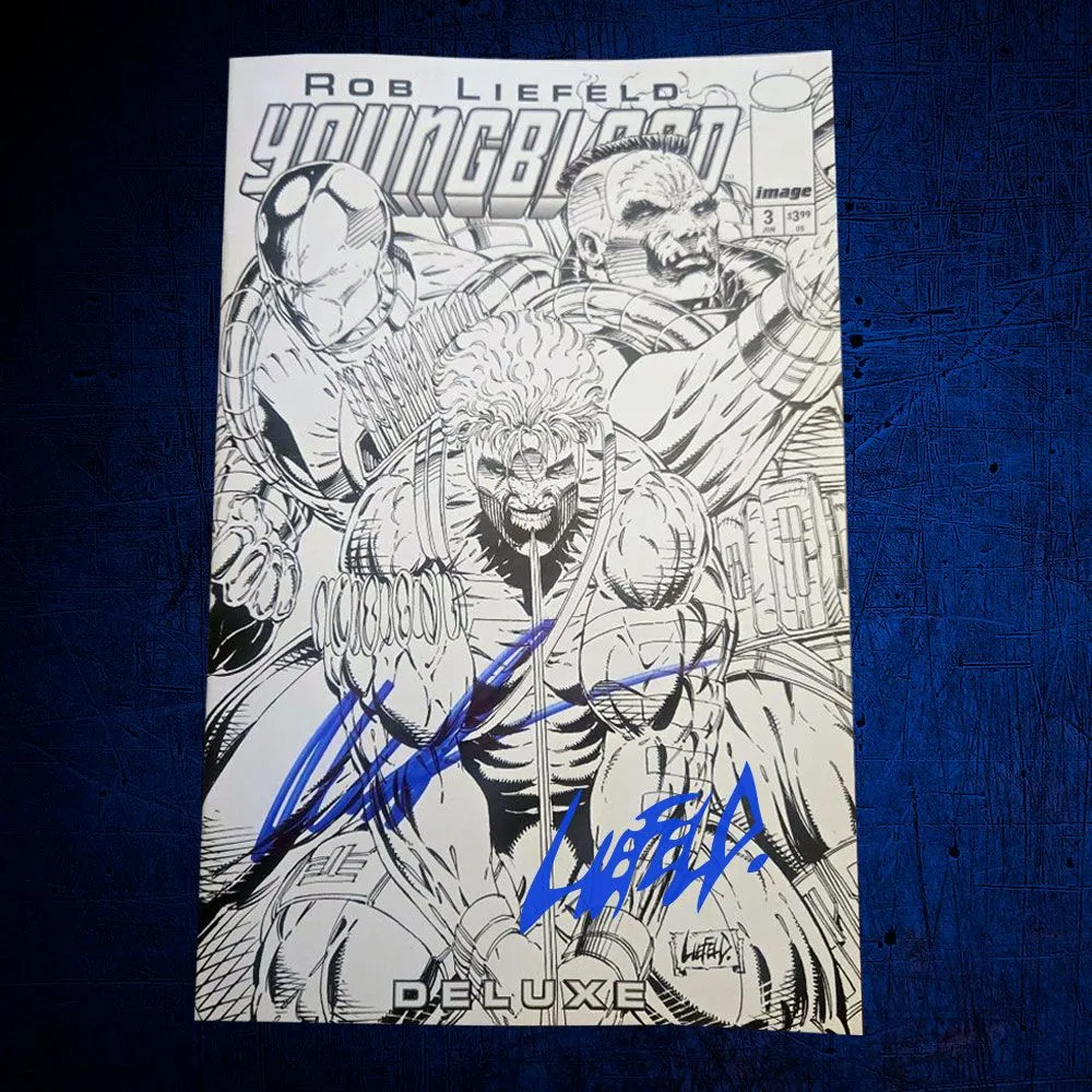 Product image for Youngblood Deluxe #3 B/W 1:25 Variant (SIGNED) + CHISEL