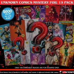 Product image for [15 PACK] MYSTERY [FOIL] EXCLUSIVE COMIC BOOK [IN STOCK]