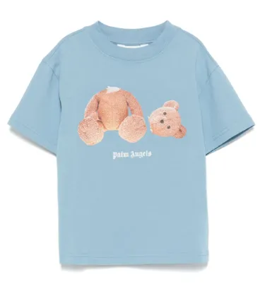 Product image for Palm Angels Teddy Bear Tee | Blue | Kids 12 | $295