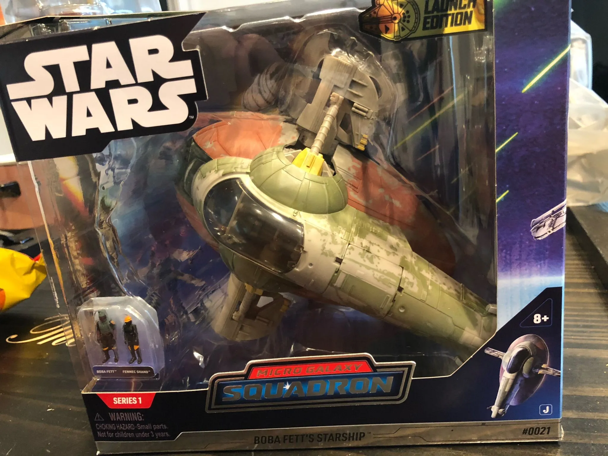 Product image for Star Wars Micro Galaxy Squadron Slave One Boba Fett's Starship #0021 Launch Edition 2022
