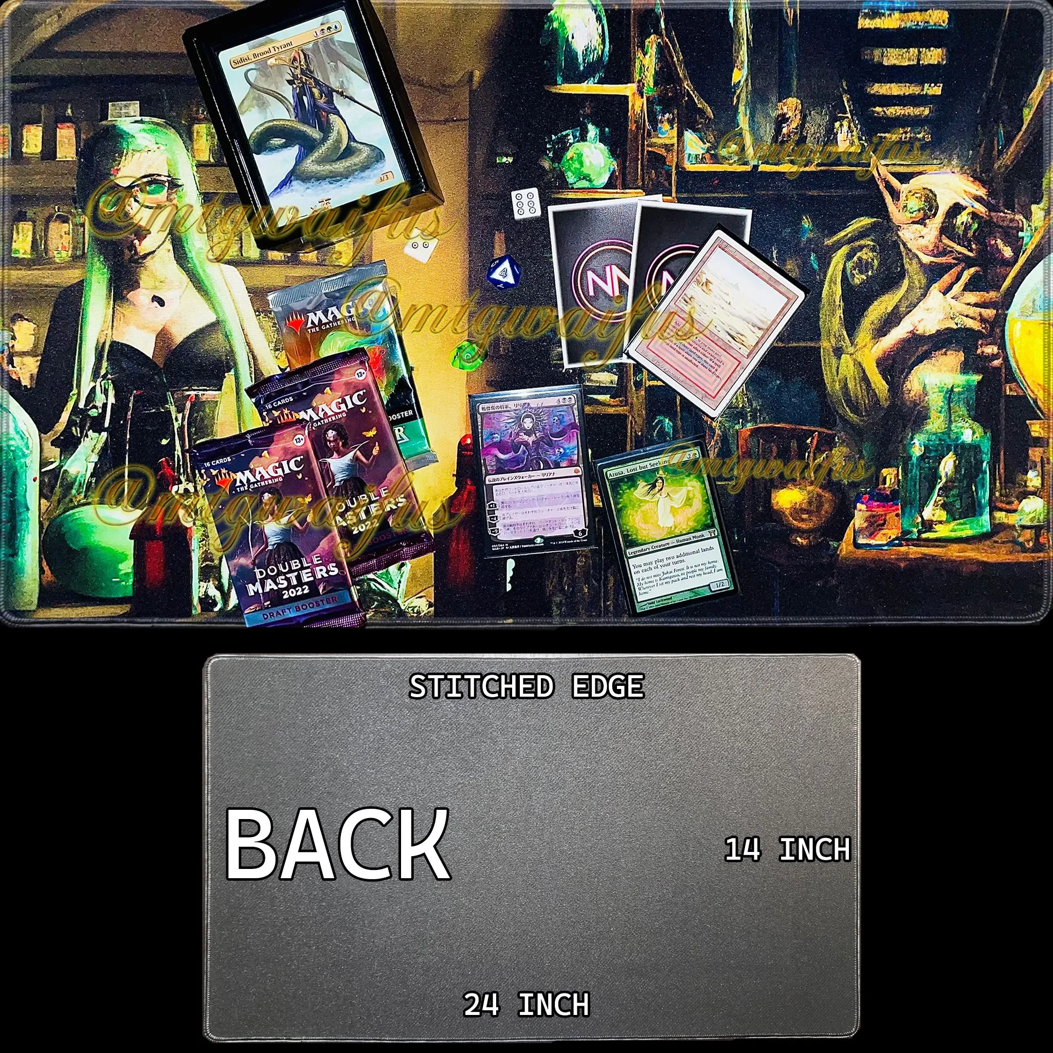 Product image for PLAYMAT: *SIGNED* ELDRITCH KAUNK + DOBBY