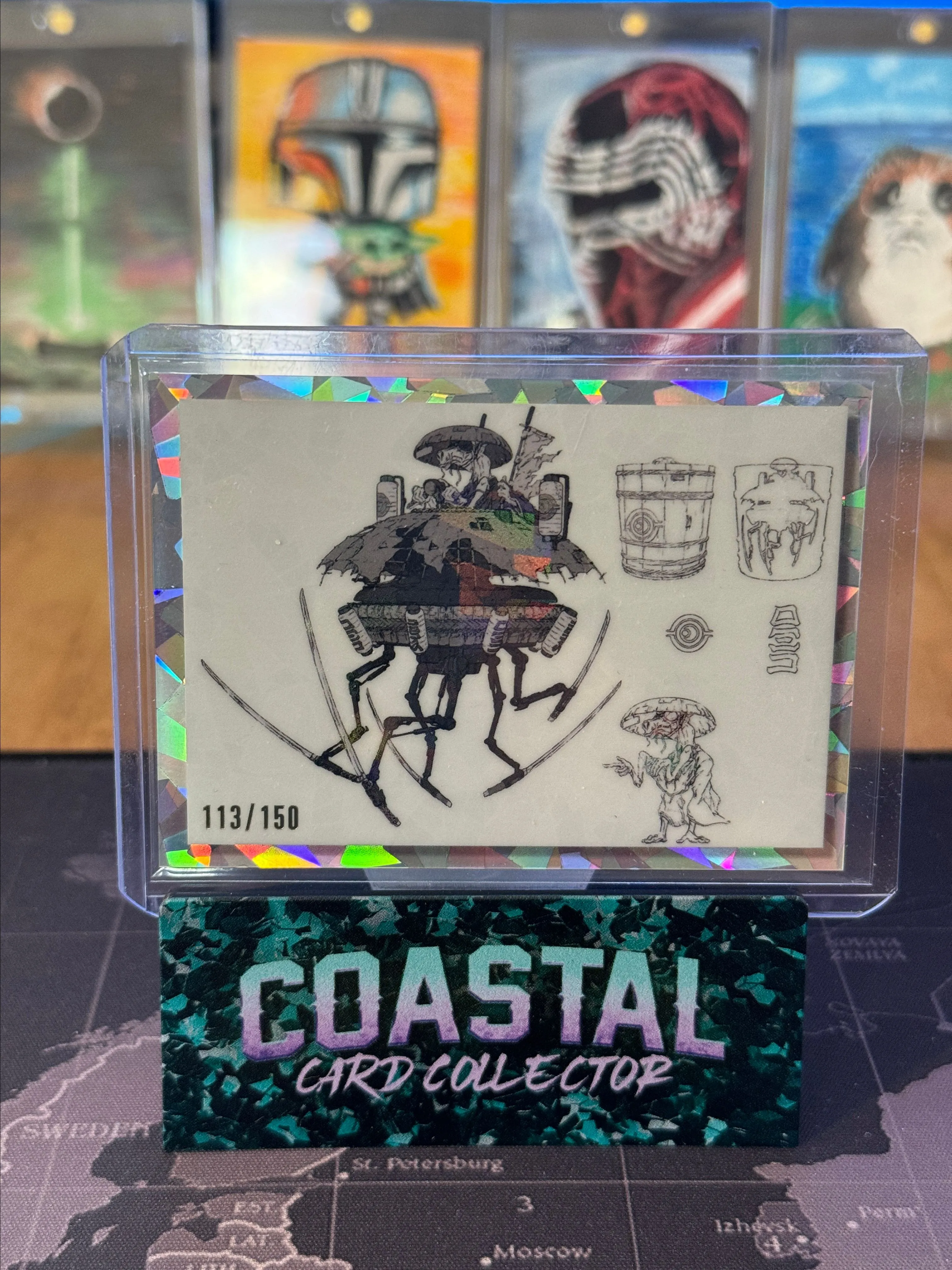 Product image for 2023 Topps Chrome Star Wars Galaxy #GV-3 Art of the Duel