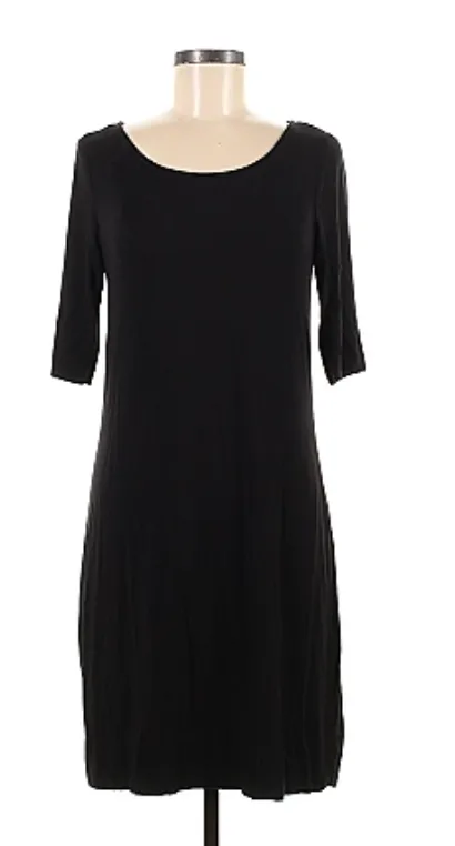 Product image for NWT Adrienne Vittadini Half Sleeve Black Dress Size Medium