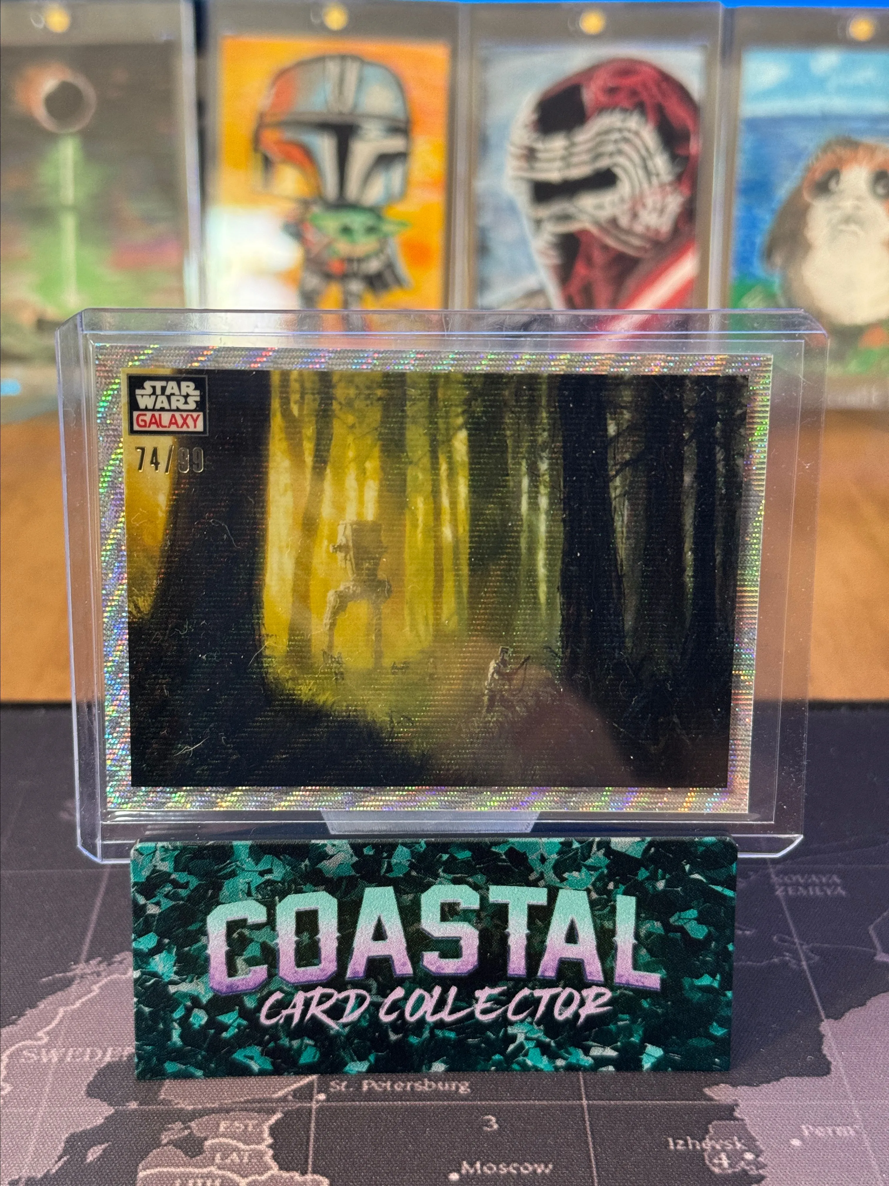 Product image for 2023 Topps Chrome Star Wars Galaxy #69 Patrolling the Endor Moon