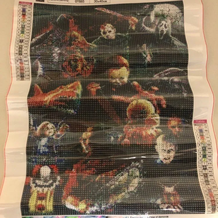 Product image for 21. Horror Mash Ghostface Top 5D Diamond Art Kit