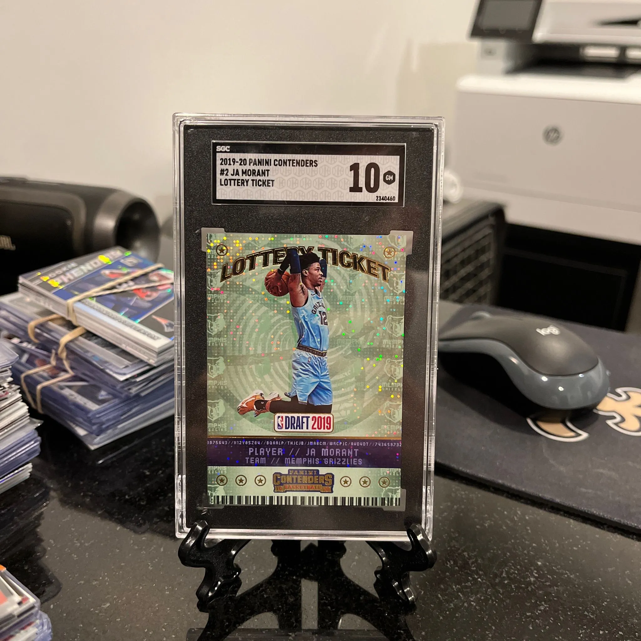 Product image for Ja Morant Lottery Ticket #2 SGC 10