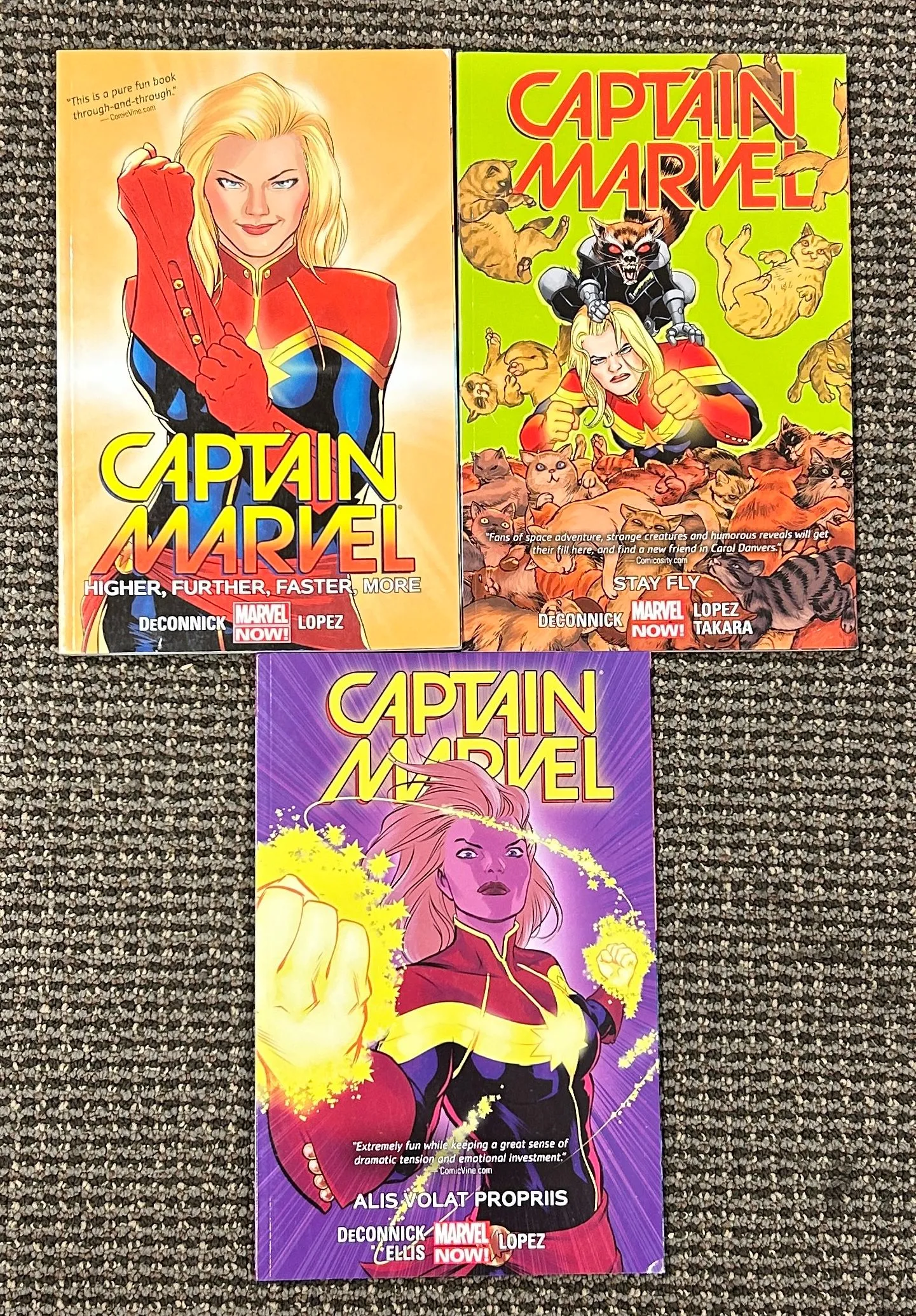 Product image for DISCOUNTED LOT: Captain Marvel MARVEL NOW TPB Vol 1-3