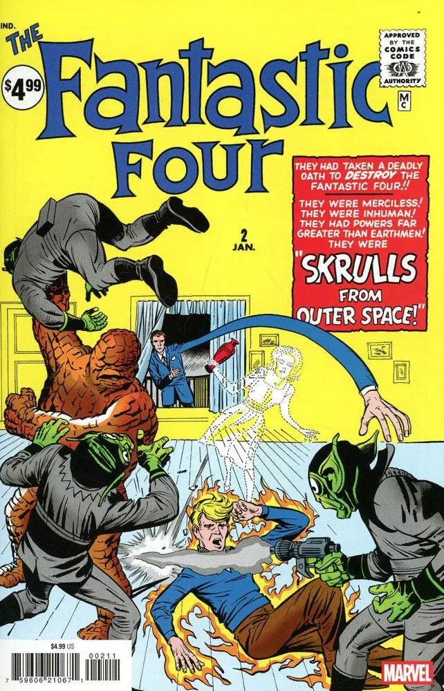 Product image for 2. NCBD Fantastic Four 🗝️Jack Kirby Foil Facsimile