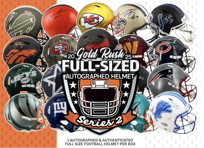 Product image for Gold Rush Full Size Helmet Pick 1 team get THREE random teams! 