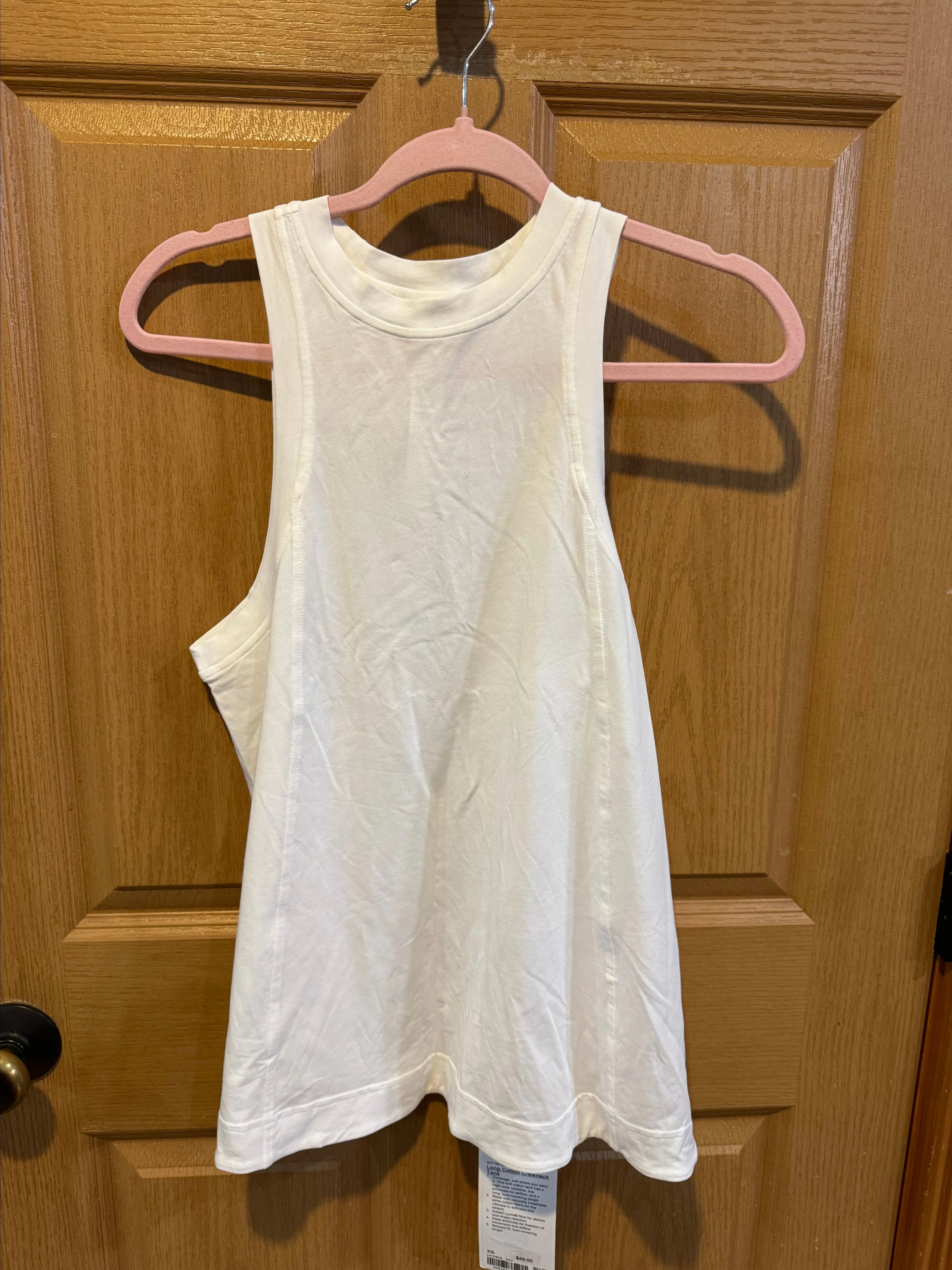 Product image for .#8 NWT Lululemon Long Cotton Crewneck Tank Size XS