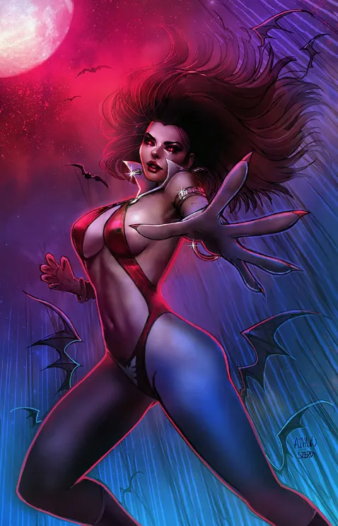 Product image for VAMPIRELLA DEAD FLOWERS #1 UNKNOWN COMICS ANNA ZHUO EXCLUSIVE VAR (10/11/2023)