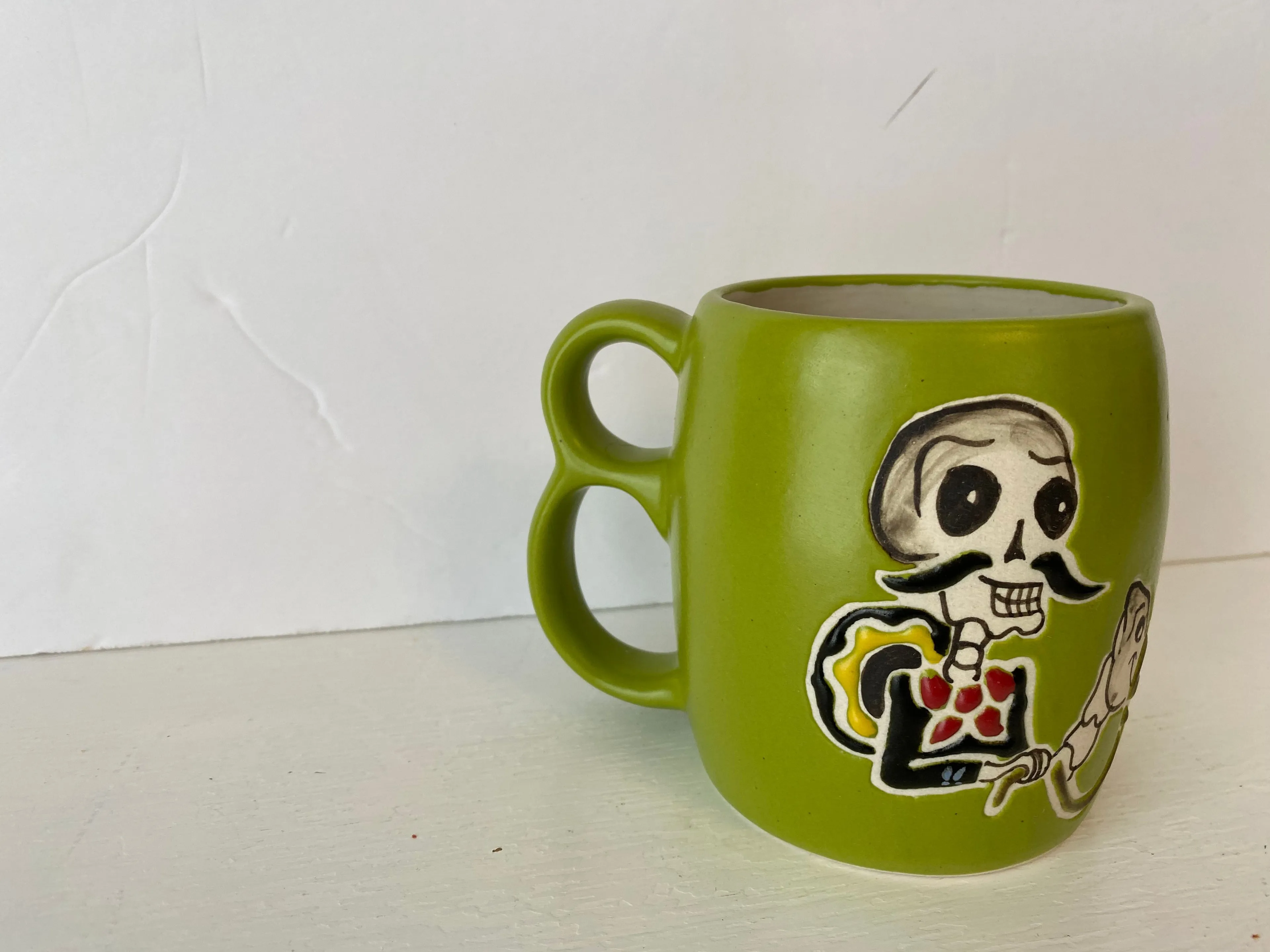Product image for Green Mexico mug skeleton + camel