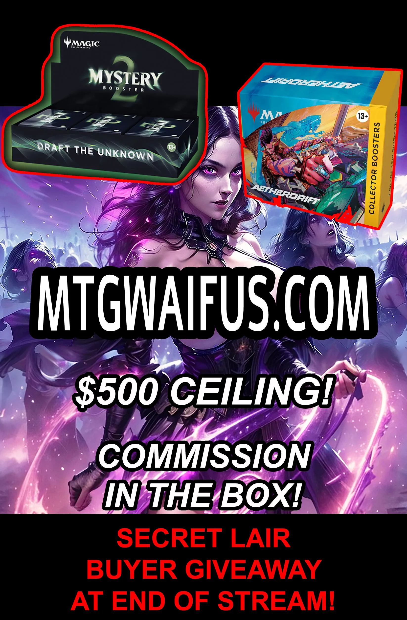 Product image for (12x) Pulls + 1 FREE WAIFU COMMANDER & STICKER!