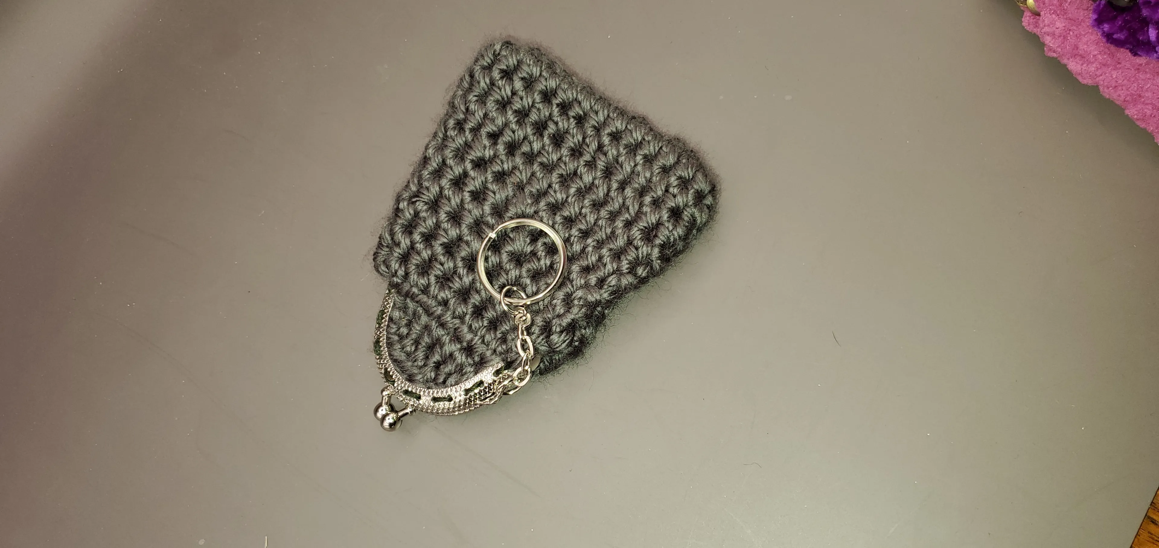 Product image for Dark Gray Change Purse