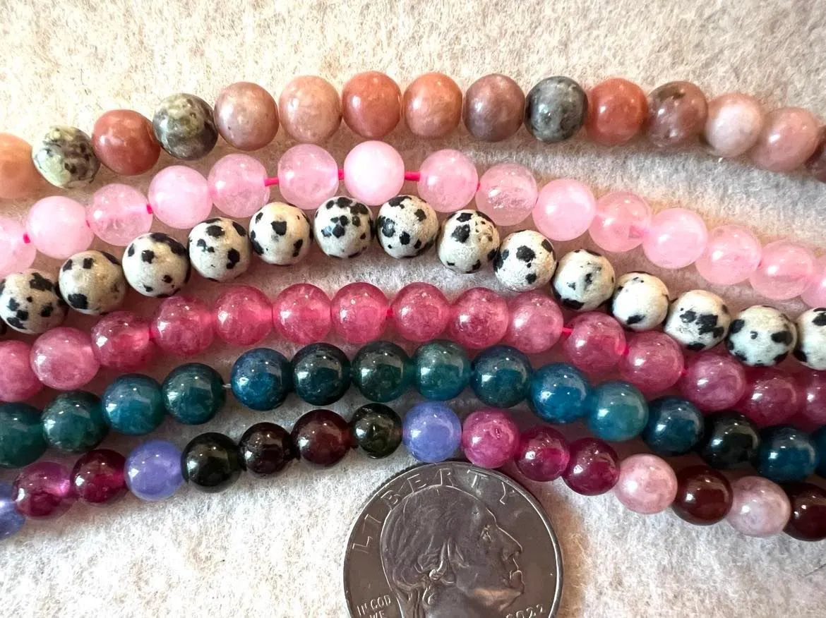 Product image for 6MM gemstone strands set of 6  (#1 )