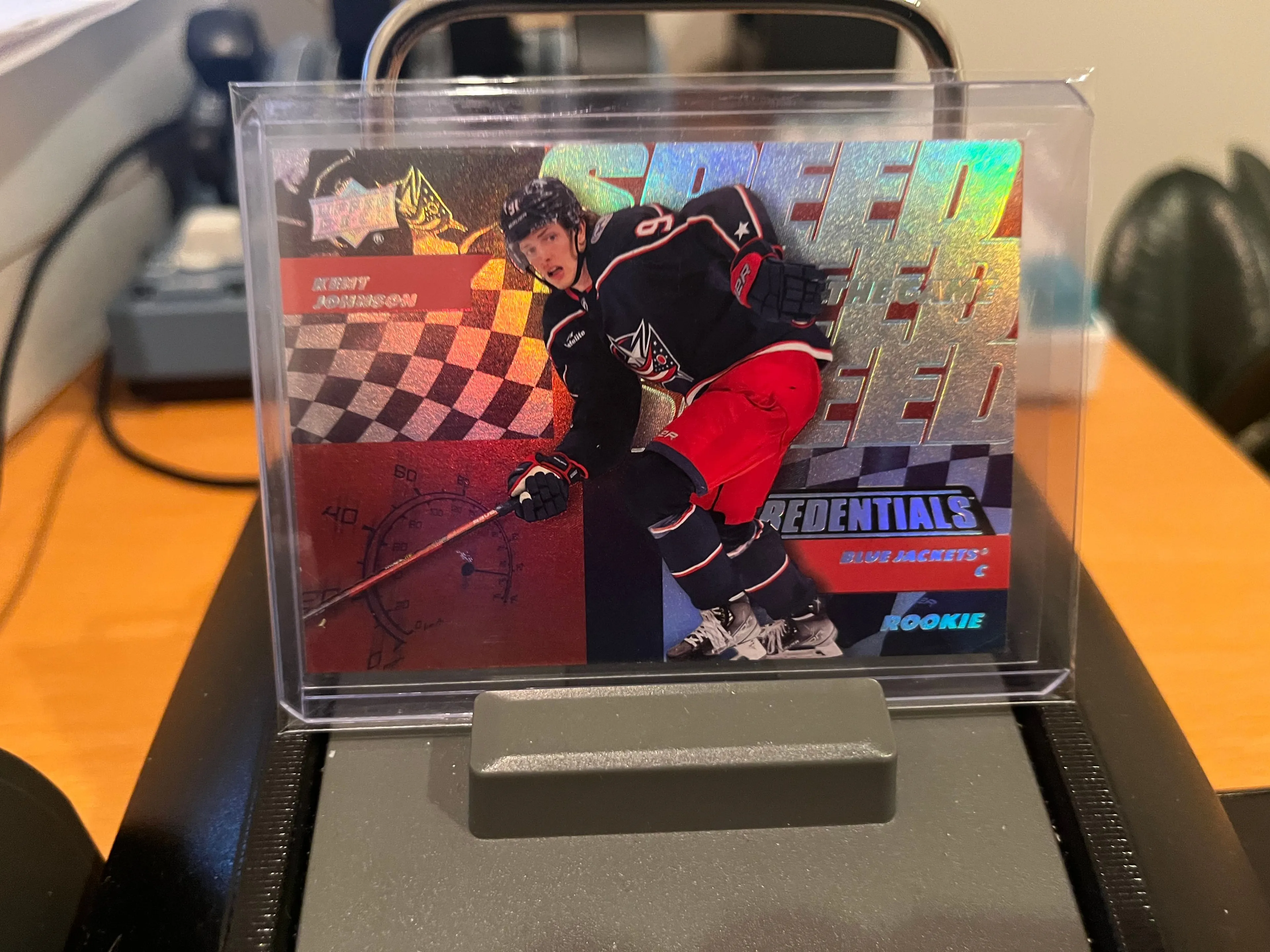 Product image for Johnson	Kent	Speed Of The Game Rookie - RC 1:6 Packs CBJ Blue Jackets 