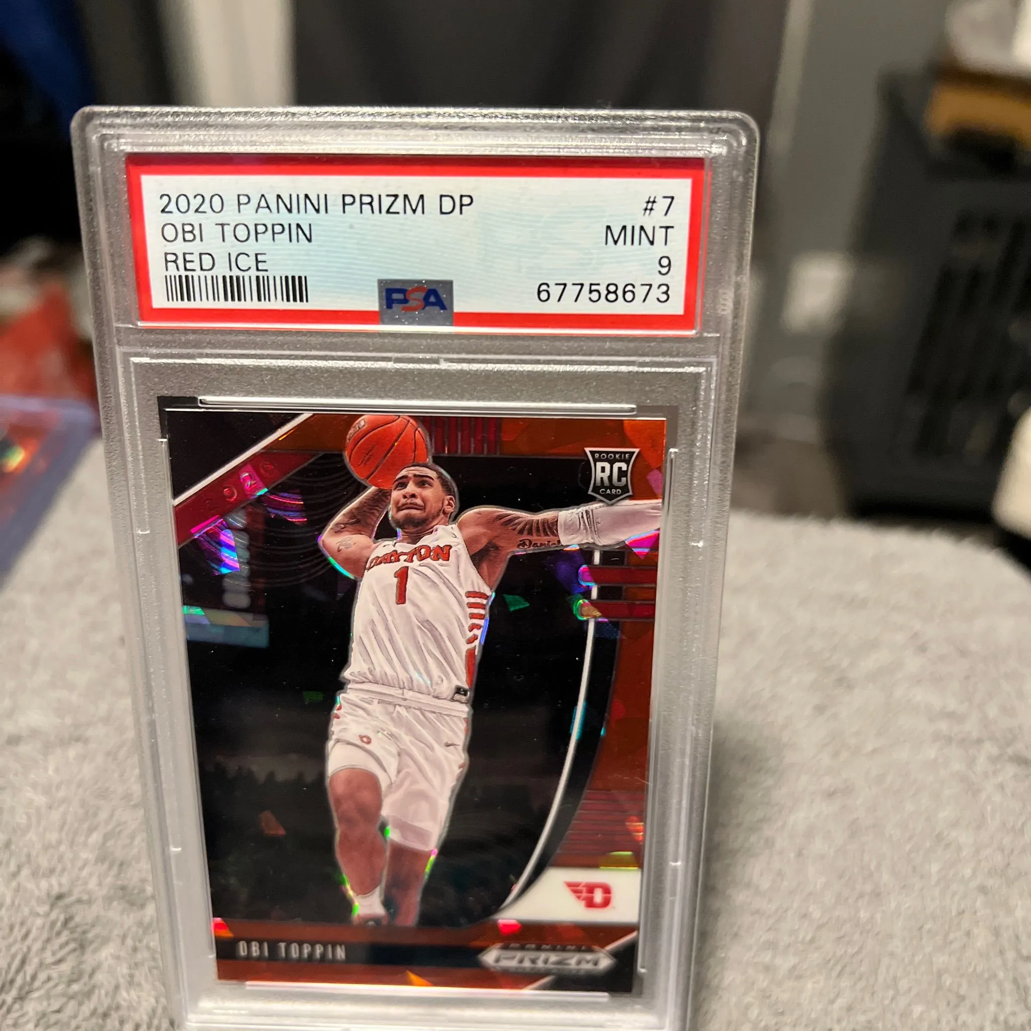 Product image for 2020 Panini Prizm Op Obi Toppin Red ice