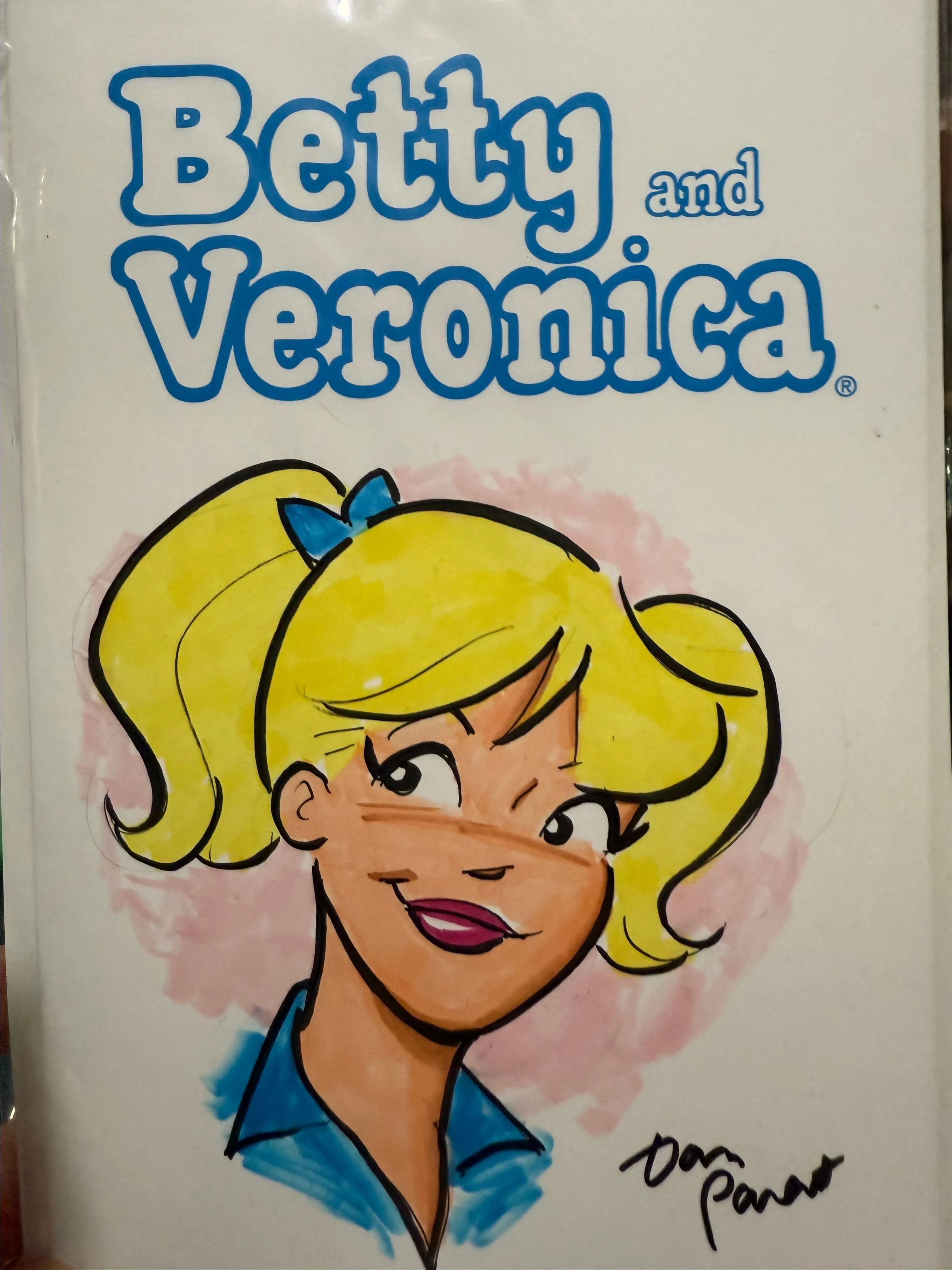 Product image for Betty & Veronica sketch cover ( Betty solo) DAN PARENT SKETCH BOOK
