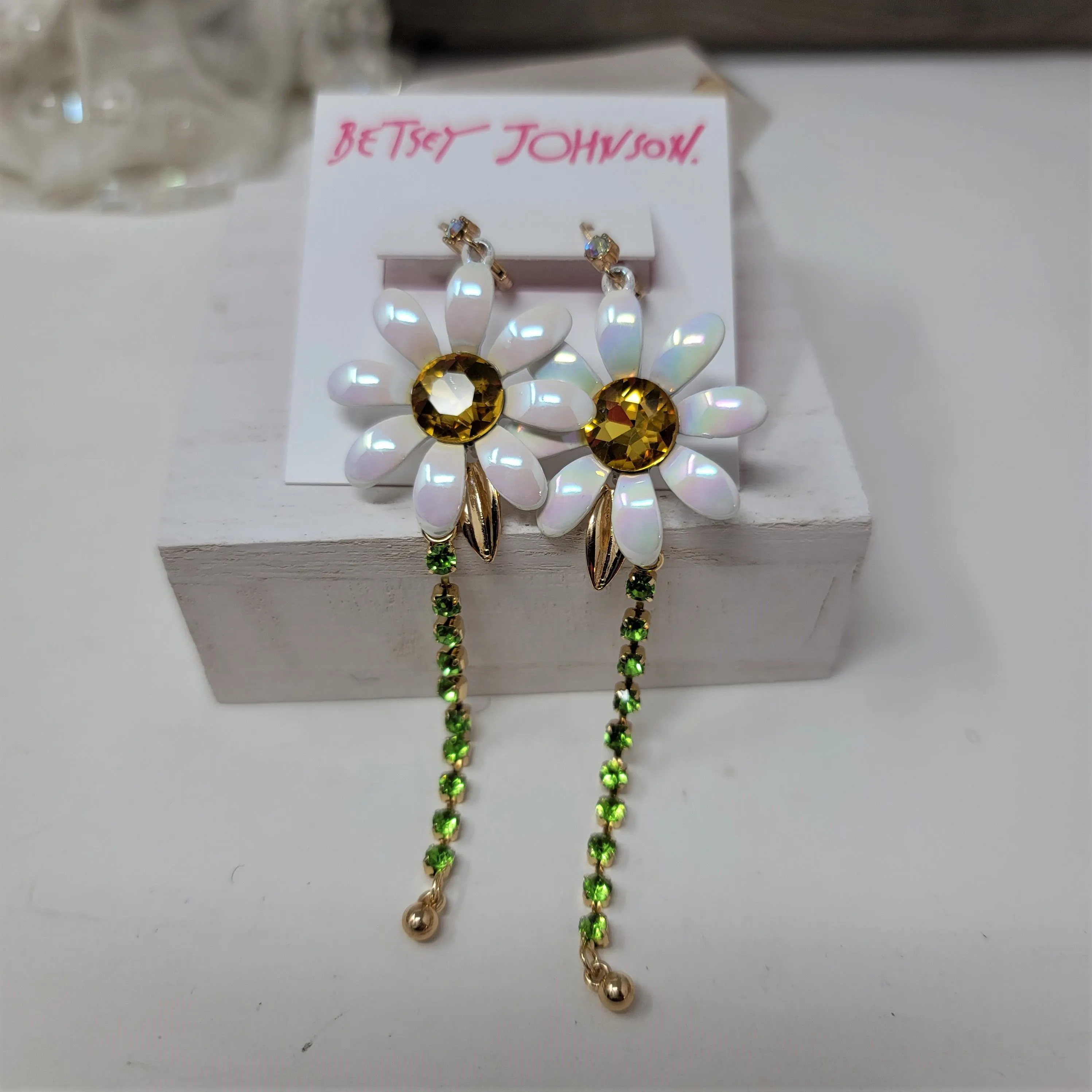 Product image for Betsey Johnson Flower Earrings