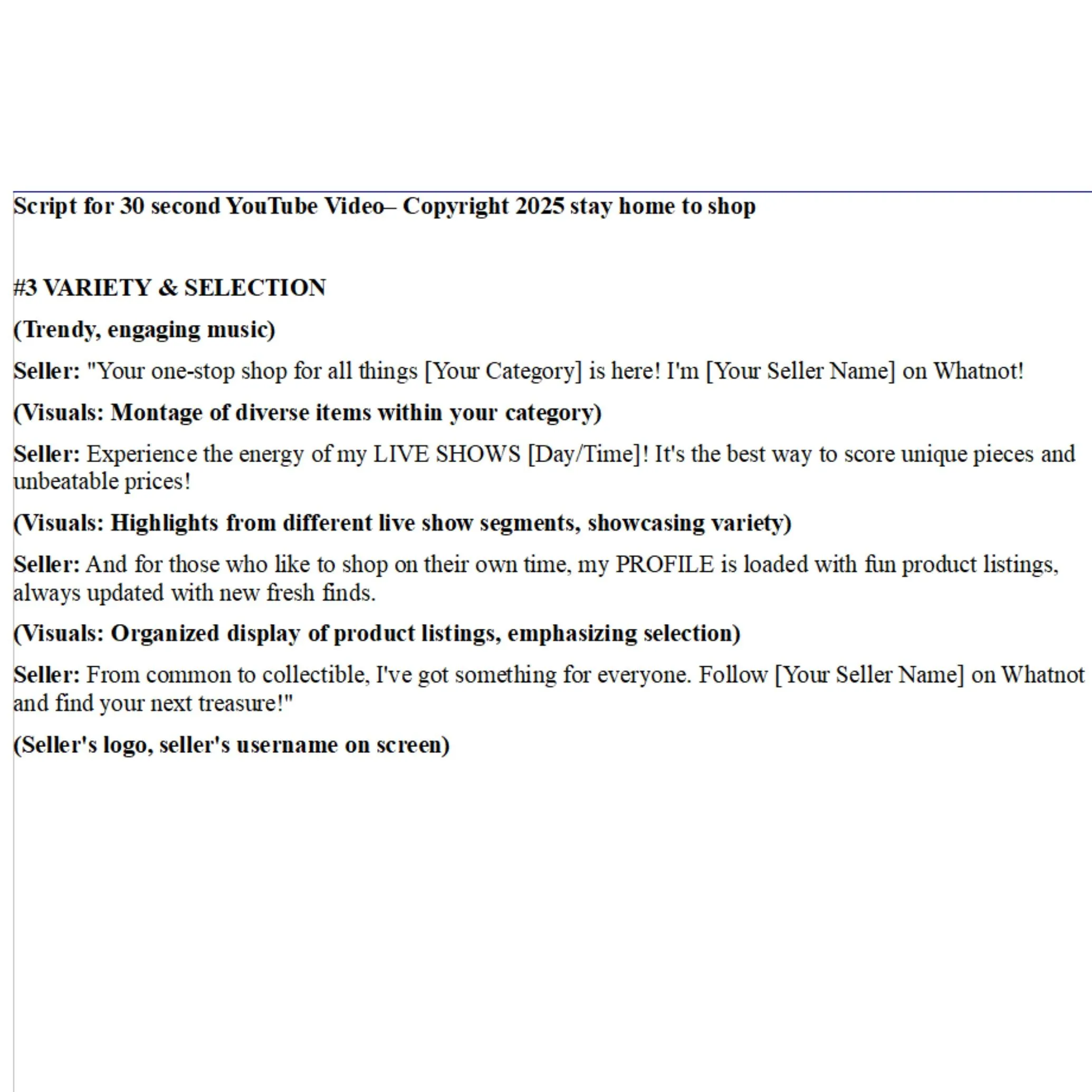 Product image for The Ship Show, 3 Sample Scripts