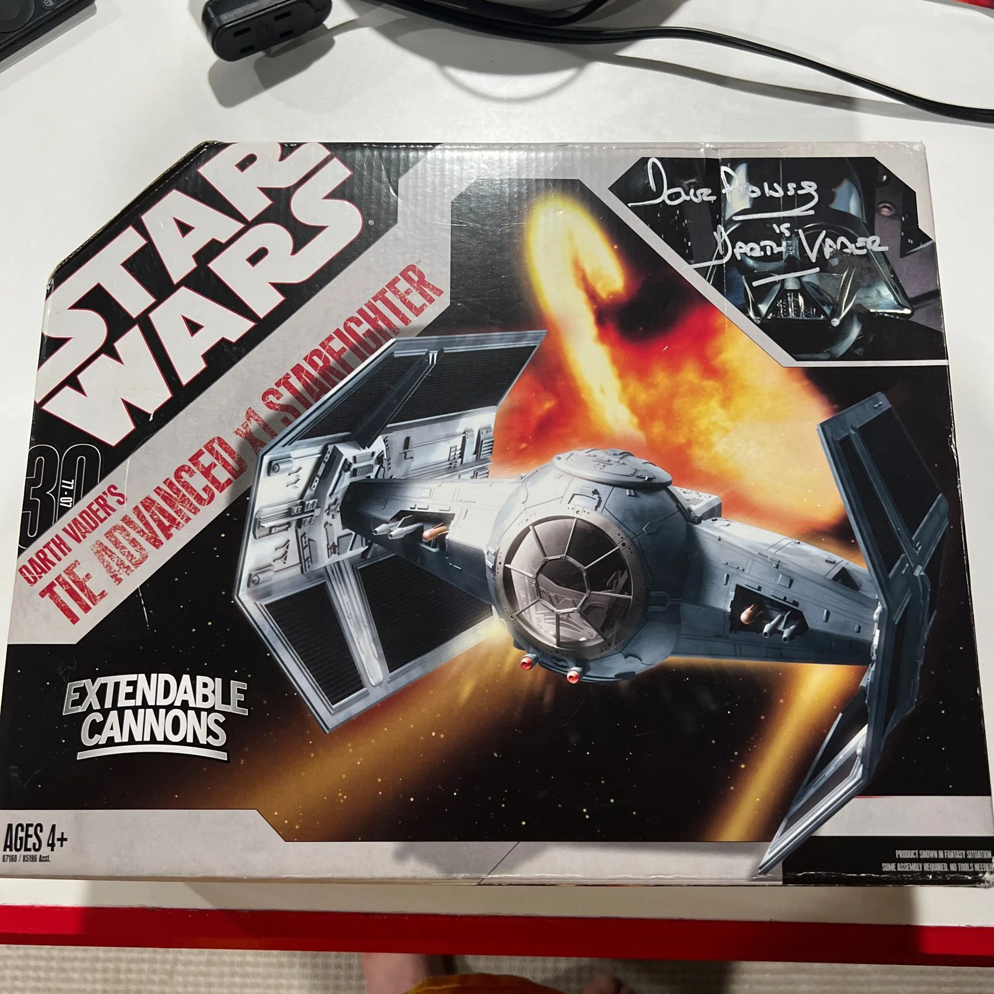 Product image for Signed David Prowse 30th Vader fighter