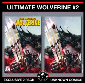 Product image for [2 PACK] Ultimate Wolverine #2 Unknown Comics Exclusive Ivan Tao Var (02/19/2025