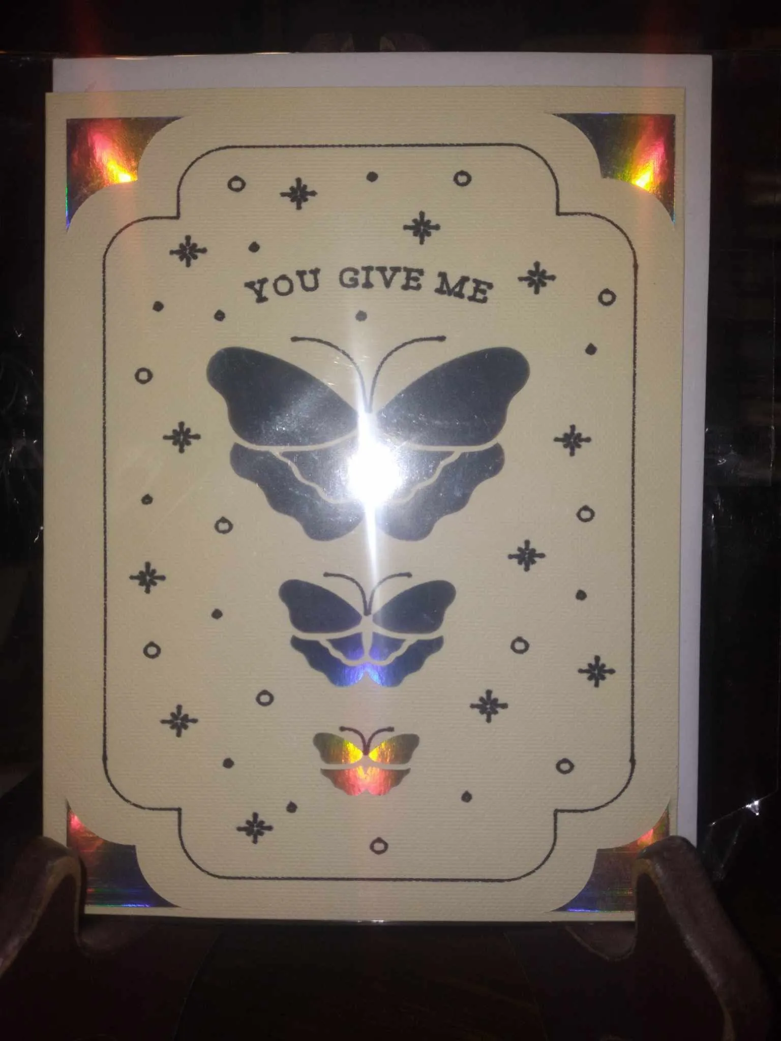 Product image for Card "You Give Me Butterflies"