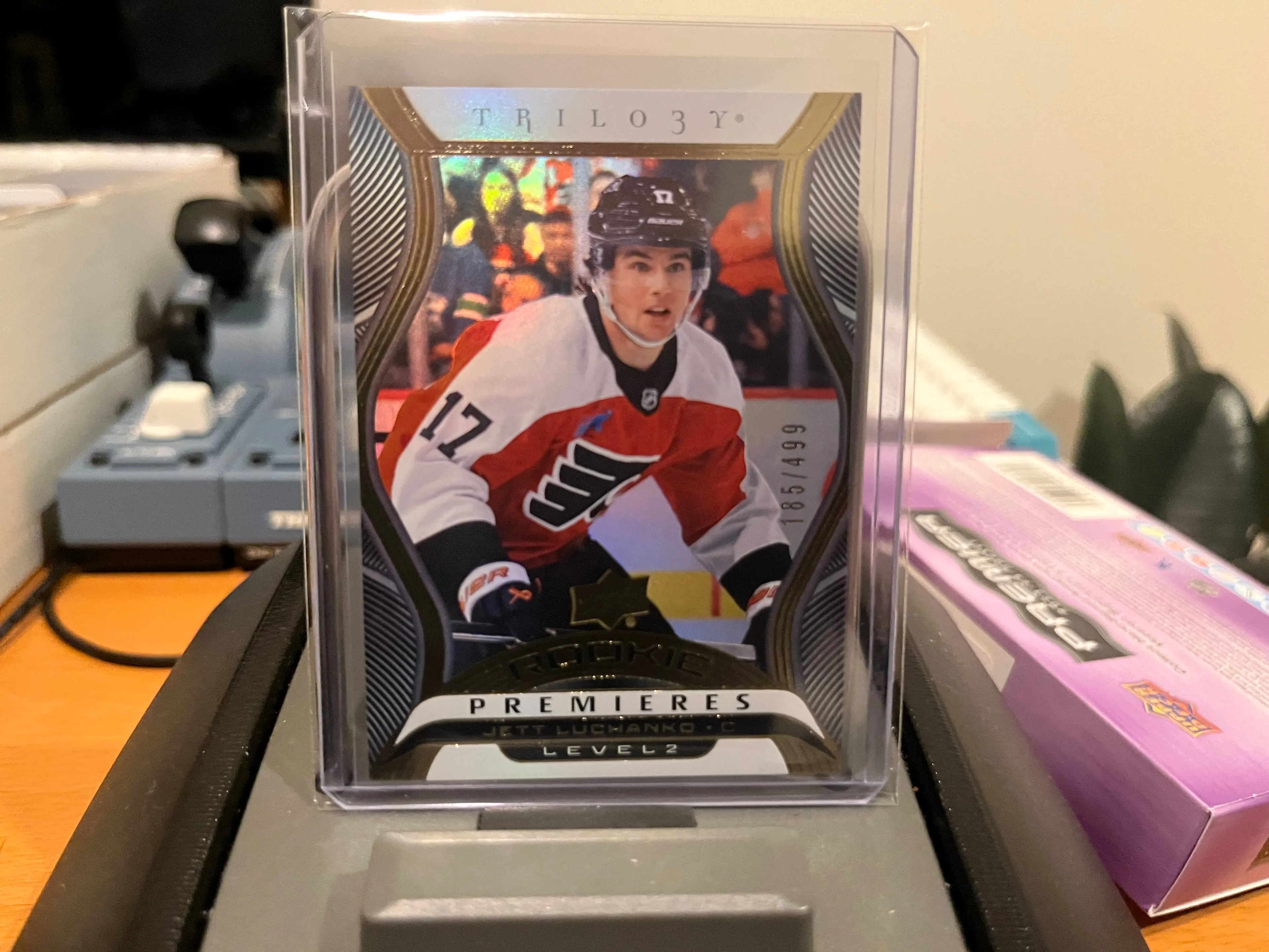Product image for Luchanko	Jett	Trilogy Level 2 Rookie Premieres 185/499 - Serial Numbered RC Flyers 