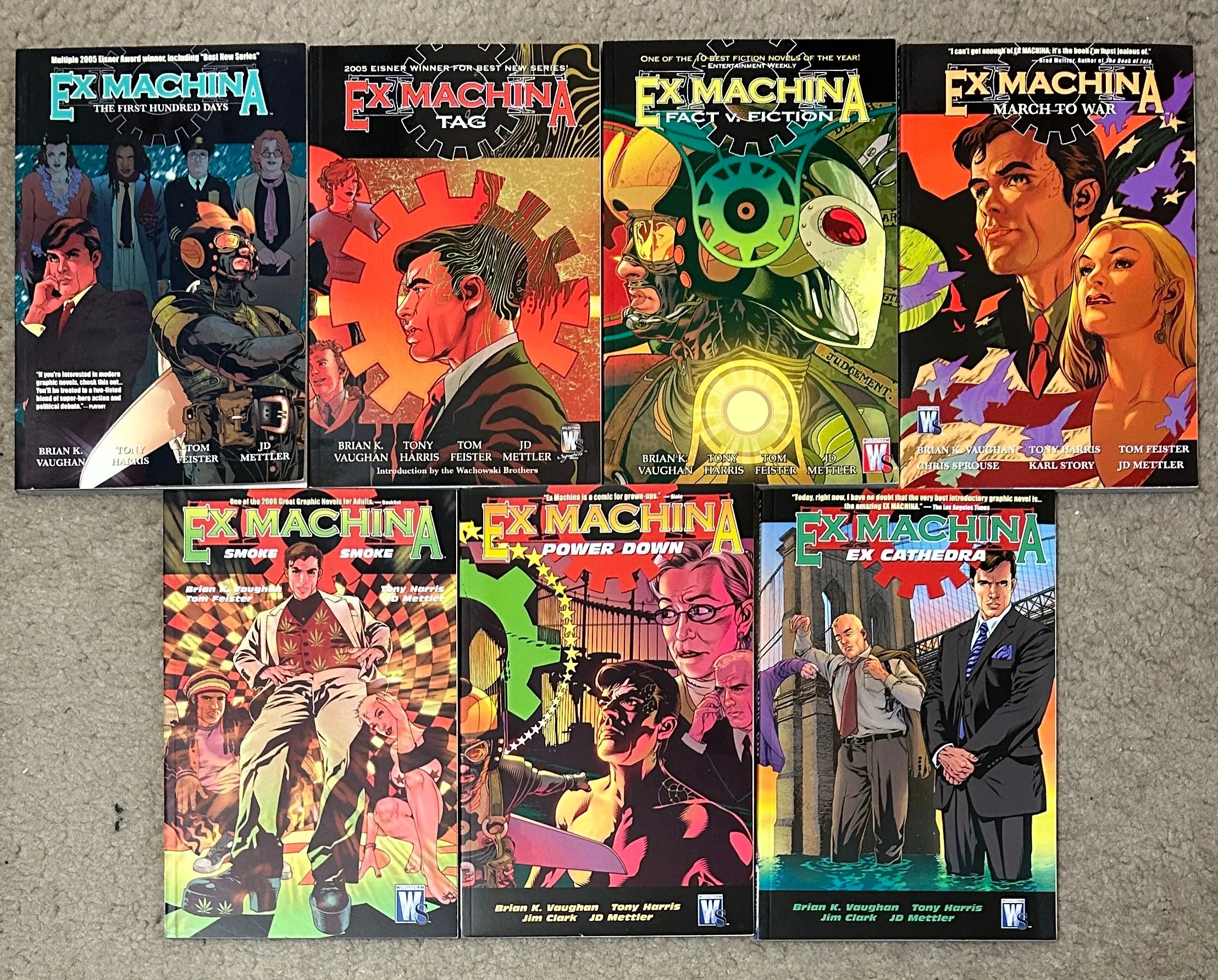 Product image for DISCOUNTED LOT: Ex-Machina Vol 1-7 TPB Lot