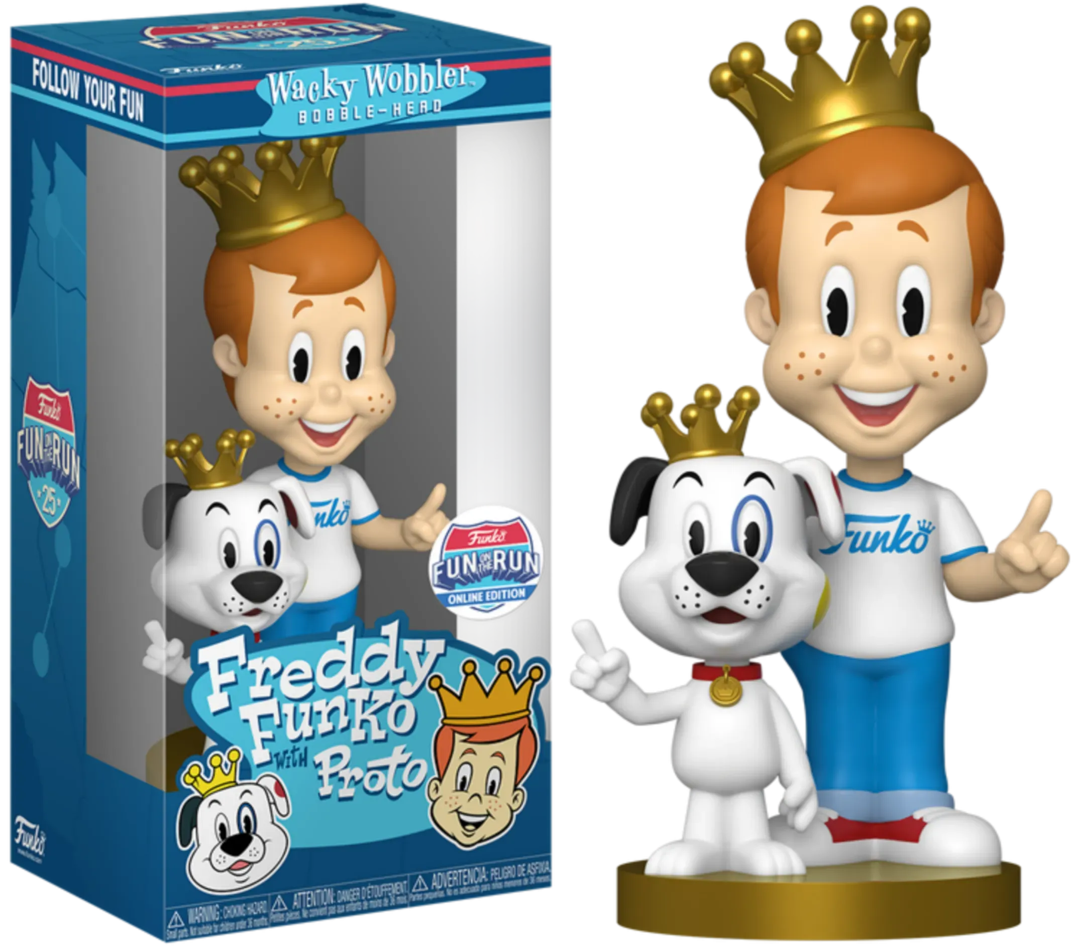 Product image for Freddy Funko with Proto Wacky Wobblers FUN ON THE RUN