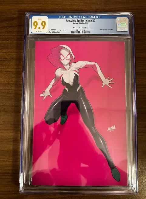 Product image for AMAZING SPIDER-MAN #20 DAVID NAKAYAMA VIRGIN VAR CGC 9.9 MINT BLUE LABEL [IN STOCK]