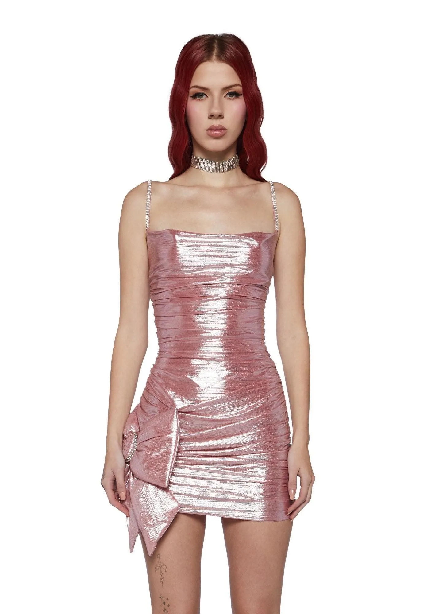 Product image for Dolls Kill - Pink Ruffle Dress - MEDIUM