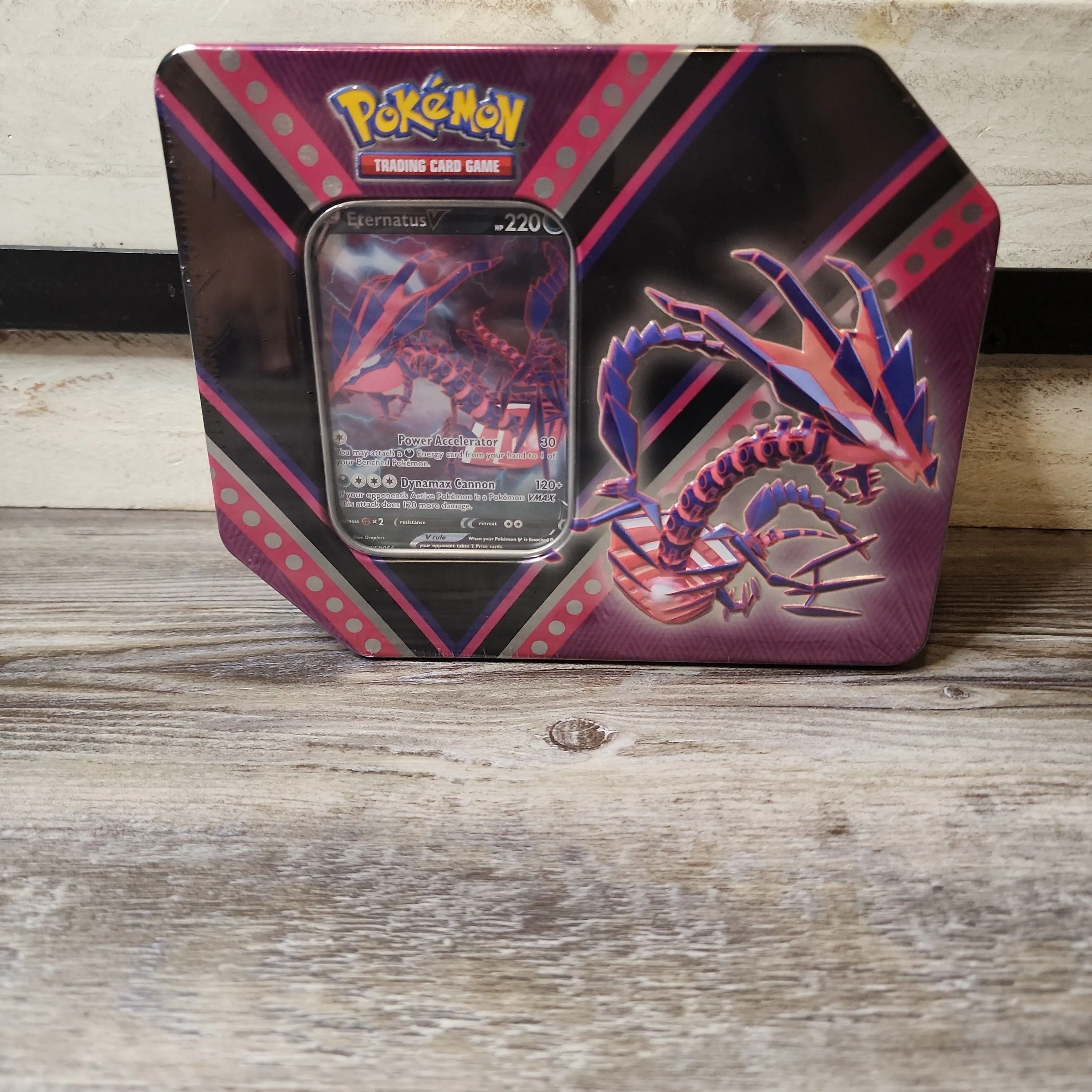 Product image for Hard to Find - Pokemon V Power Tin Eteratus (original run)