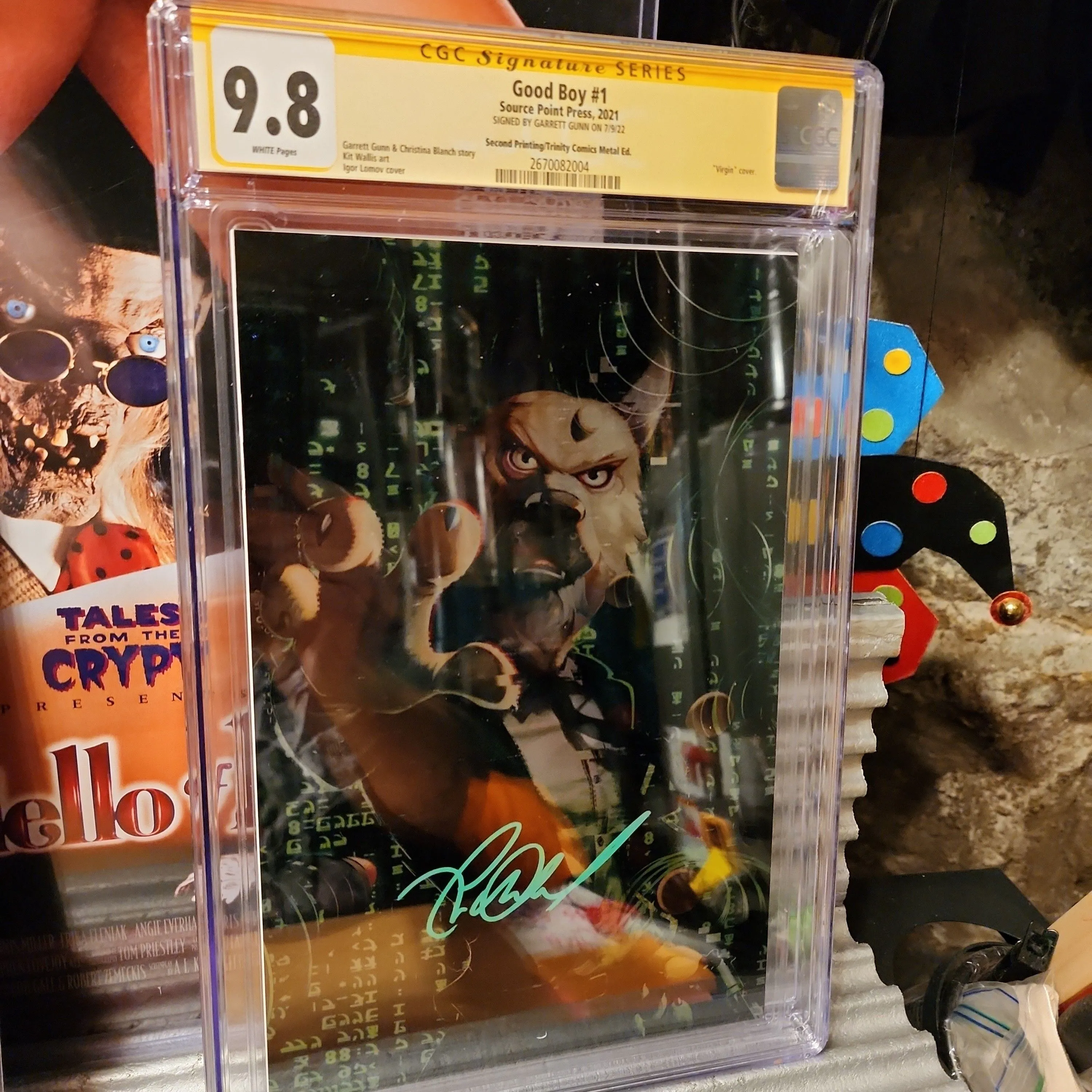Product image for Good Boy #1 2nd METAL SS 9.8 CGC Garrett Gunn Vigin Matrix homage