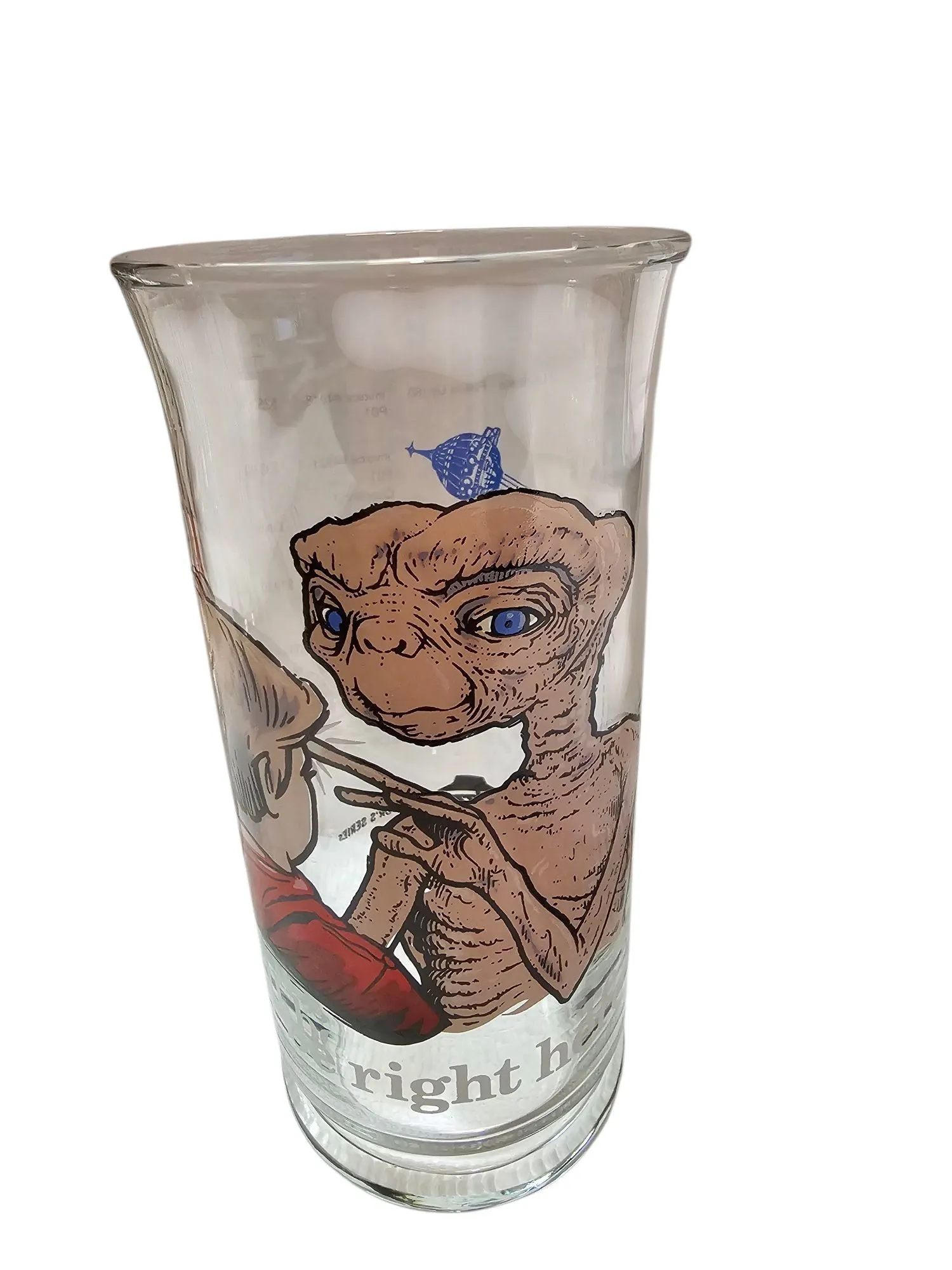 Product image for Vintage 1982 Pizza Hut E.T. "I'll Be Right Here" Glass