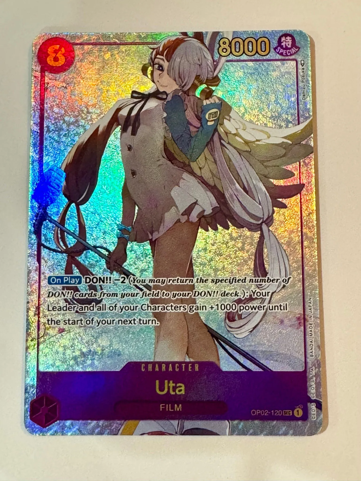 Uta (OP02-120) Secret Rare One Piece card from the Paramount War set   Whatnot: Shop, Sell, Connect