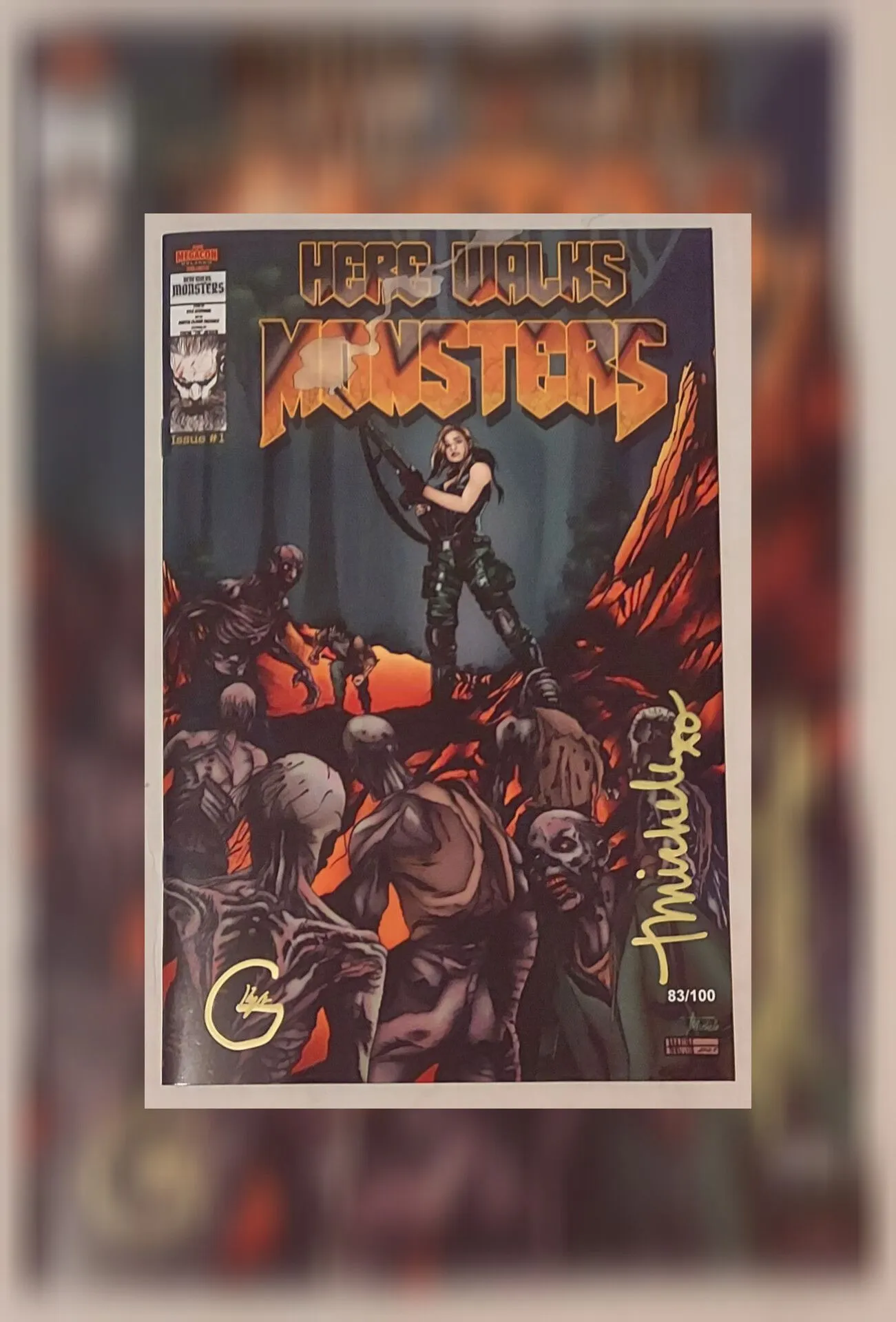 Product image for Here Walks Monsters #1 Megacon Exclusive Double Signed W/COA