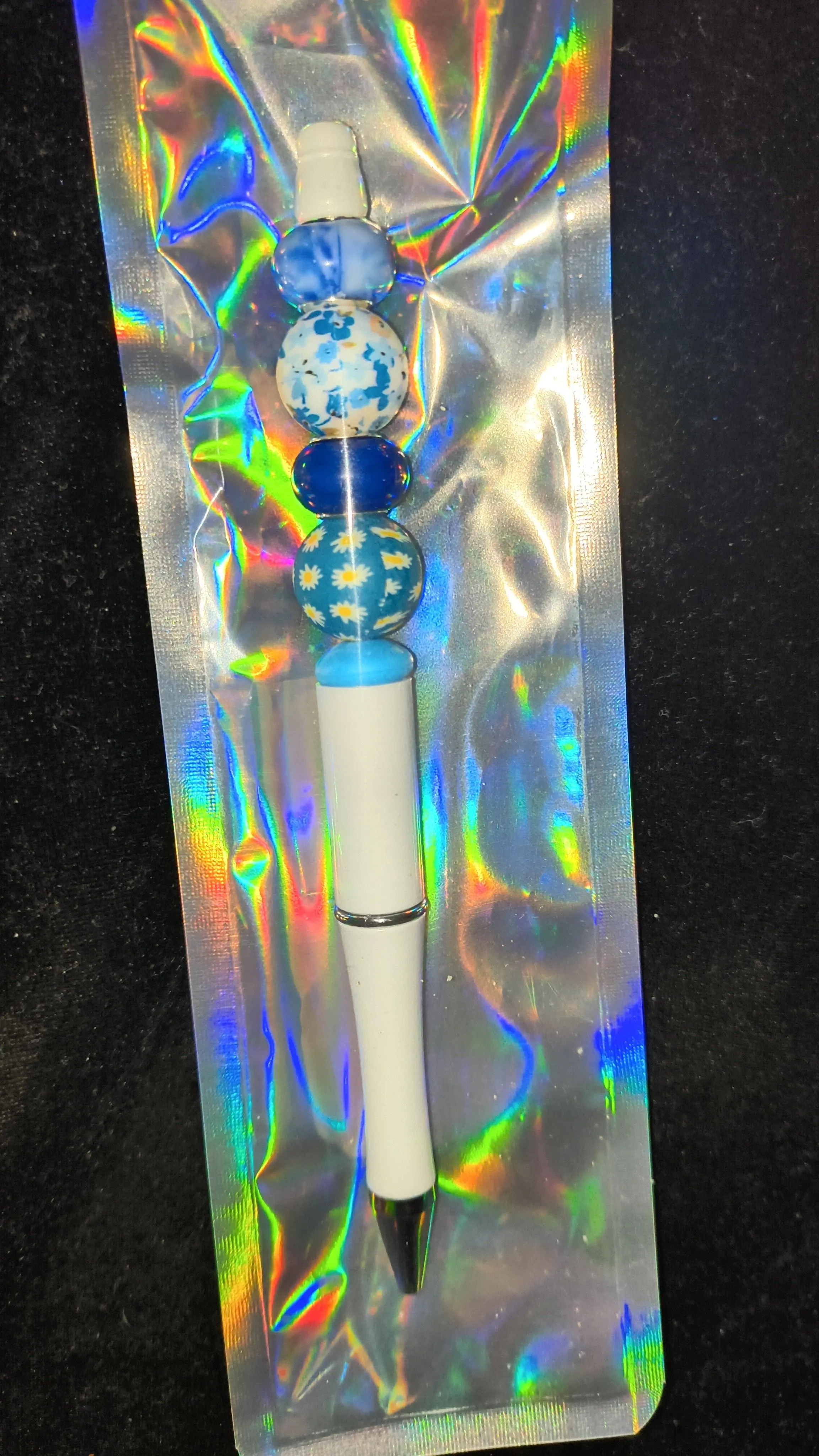 Product image for Beadable Pens - White and Blue #82