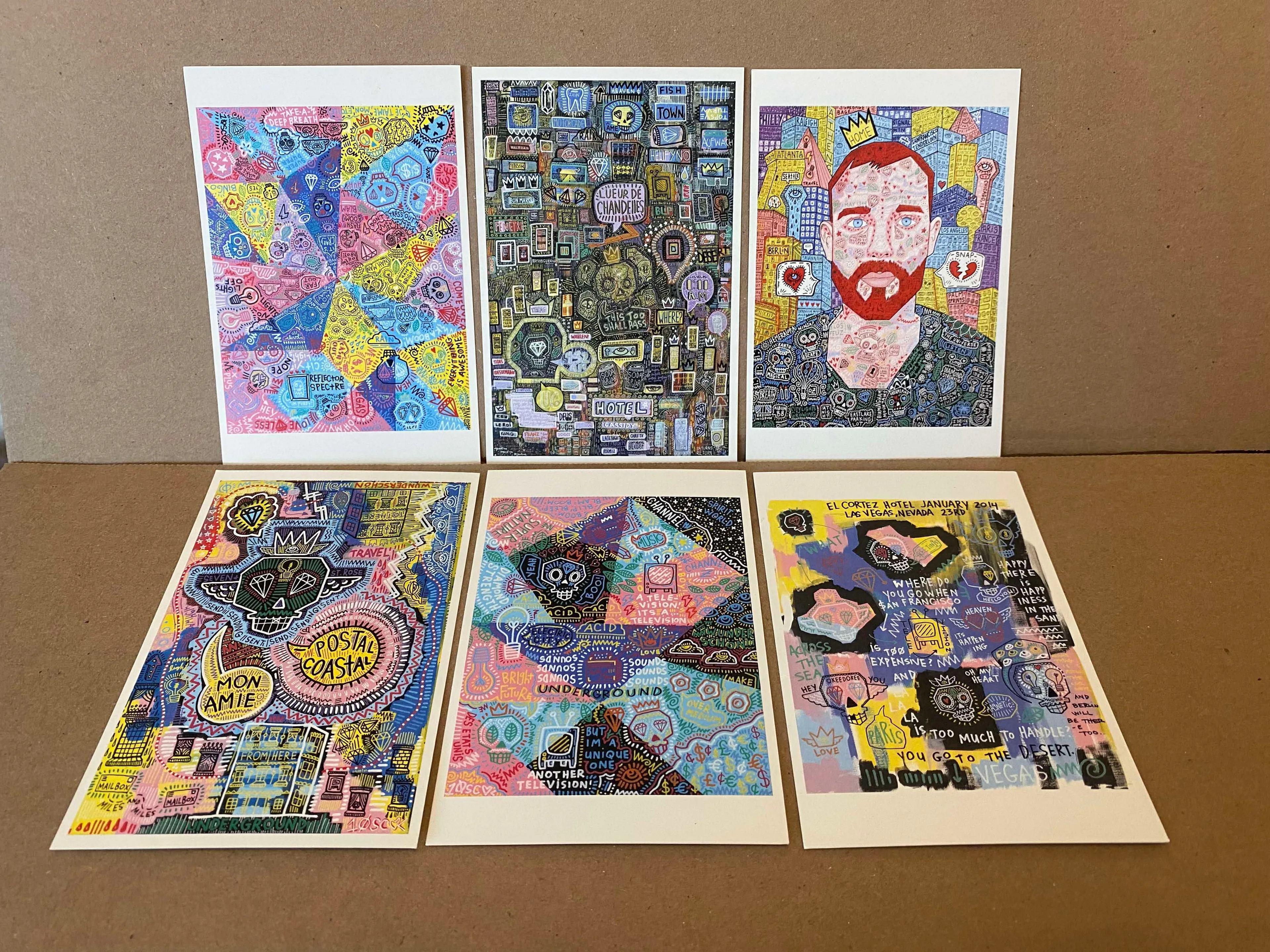 Product image for ART Disney Pop Art Artist Tenessee Loveless - LE Postcards Set of 6 - Never Used