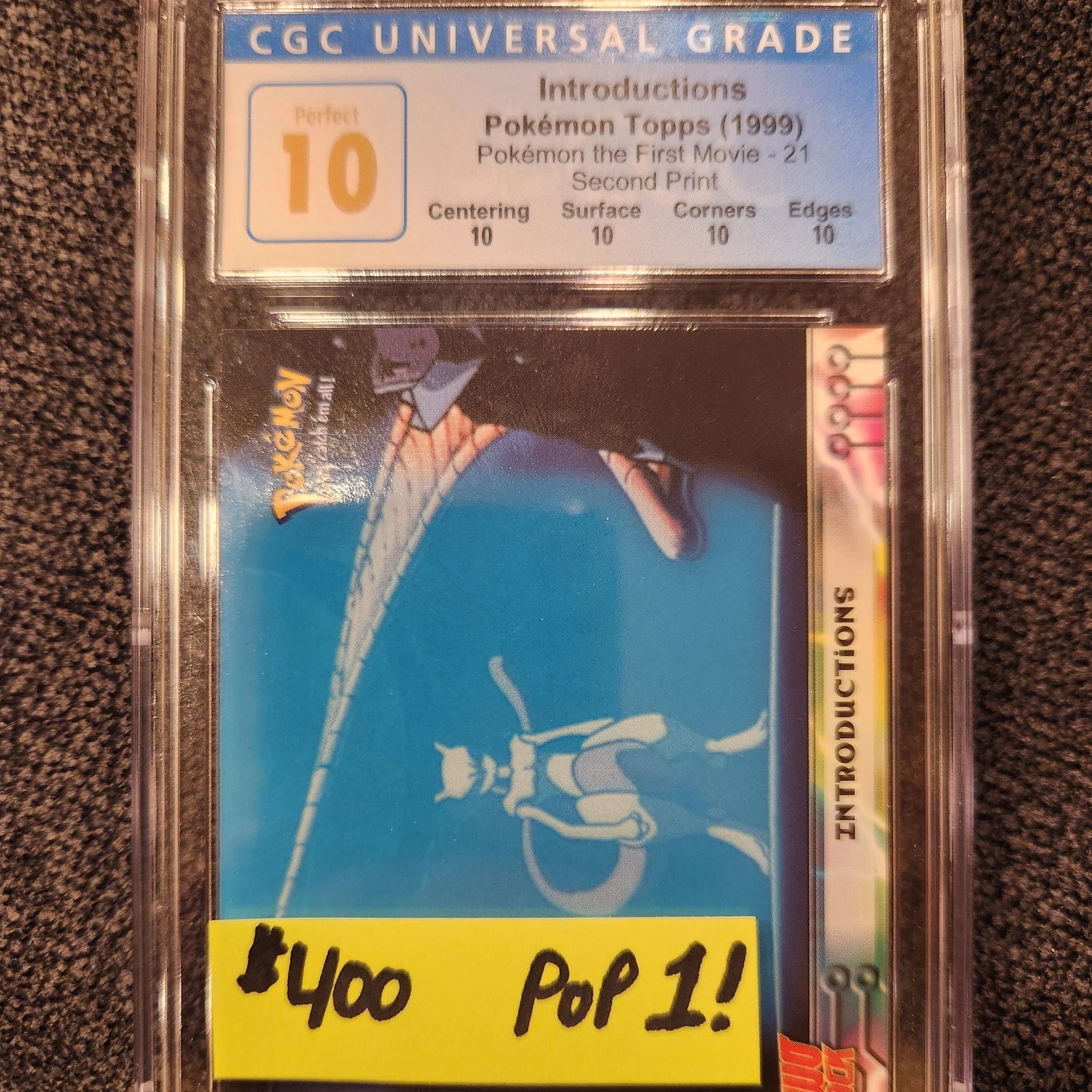 Product image for CGC Perfect 10 Introductions Pokemon Topps Mewtwo