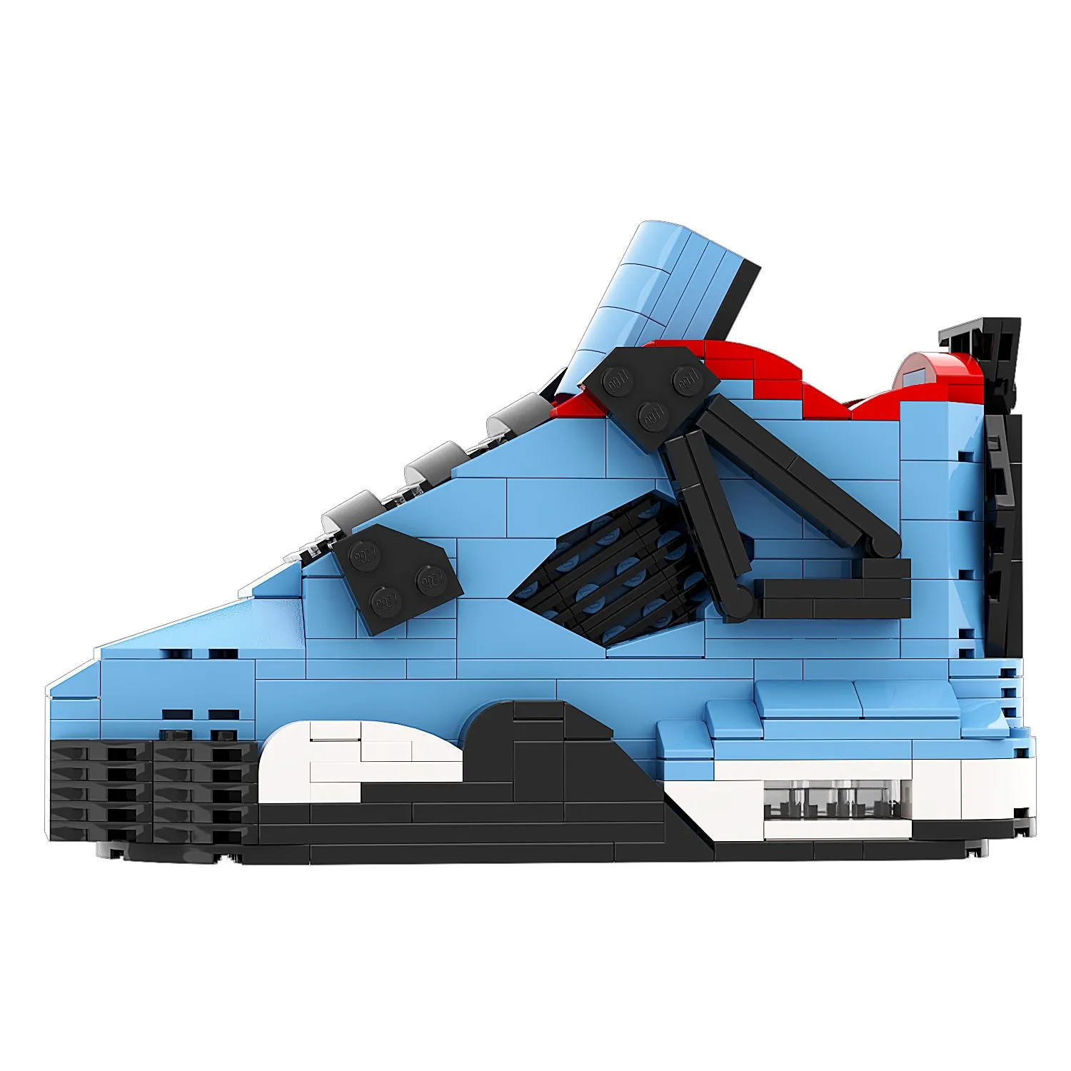 Product image for Regular Size AJ4 Bred Sneaker Bricks Building Set