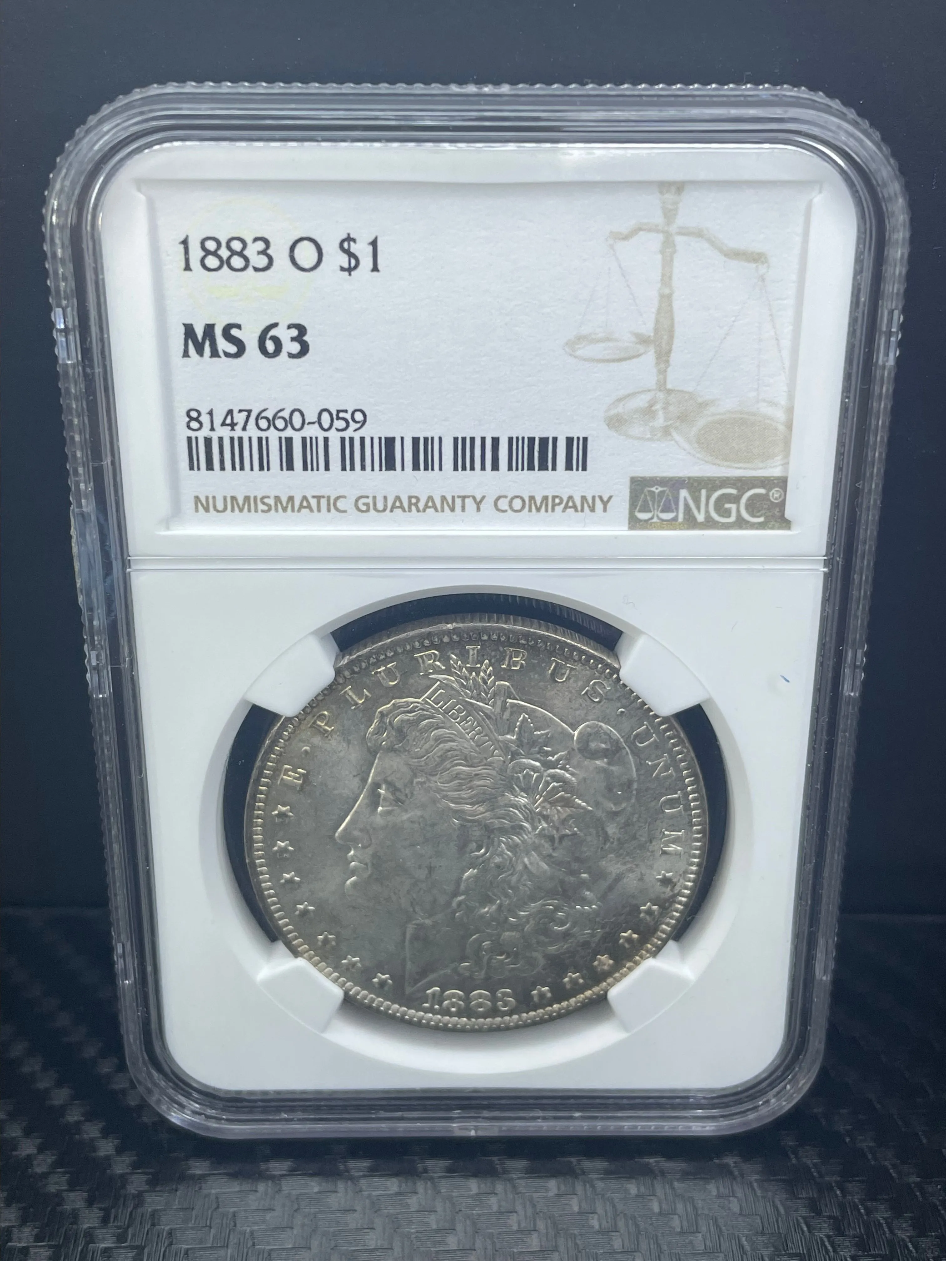 Product image for 1883-O MS63 *Golden Toned* Morgan Dollar