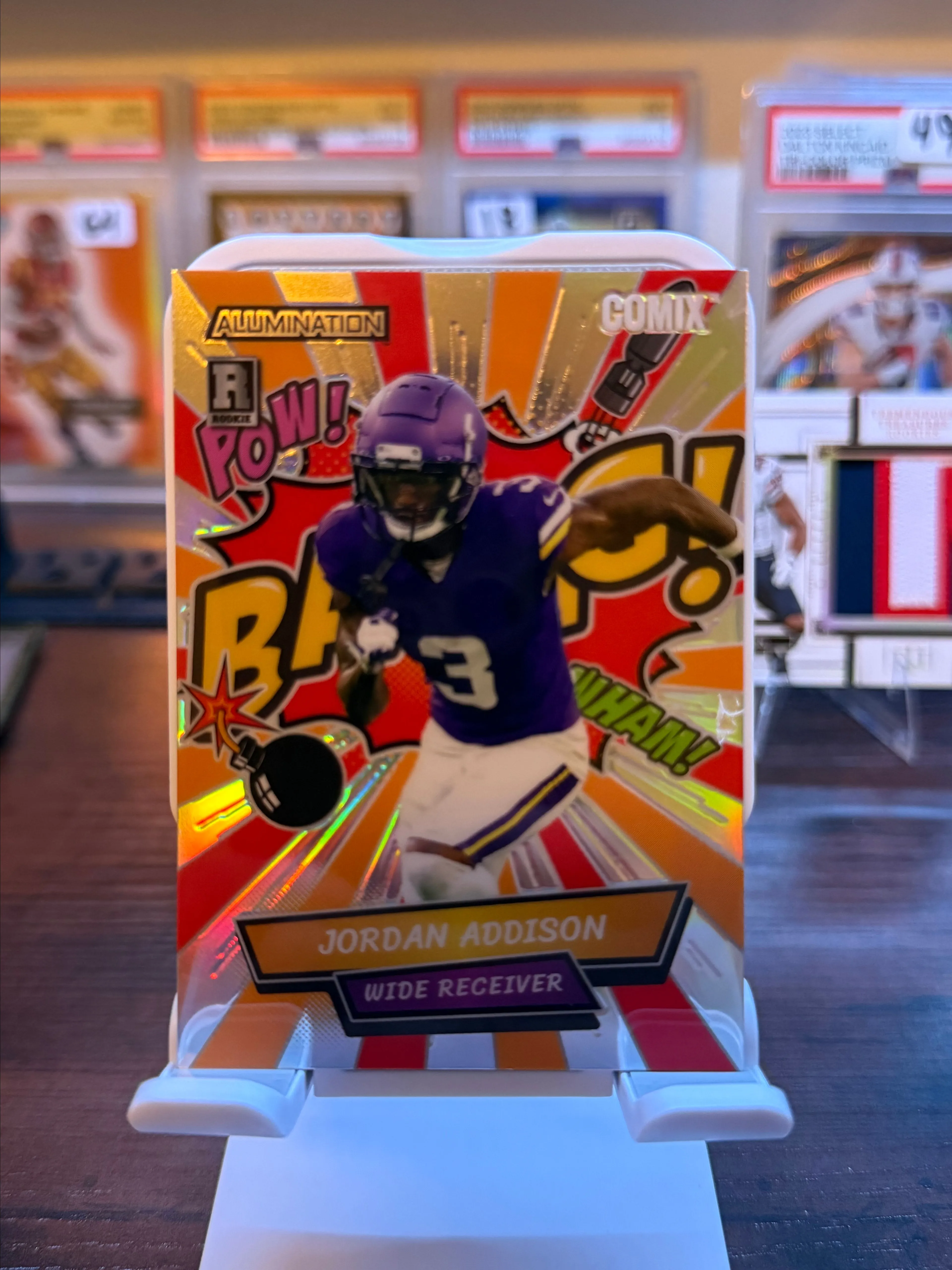 Product image for 2023 Wild Card Bang Jordan Addison /99 Rookie