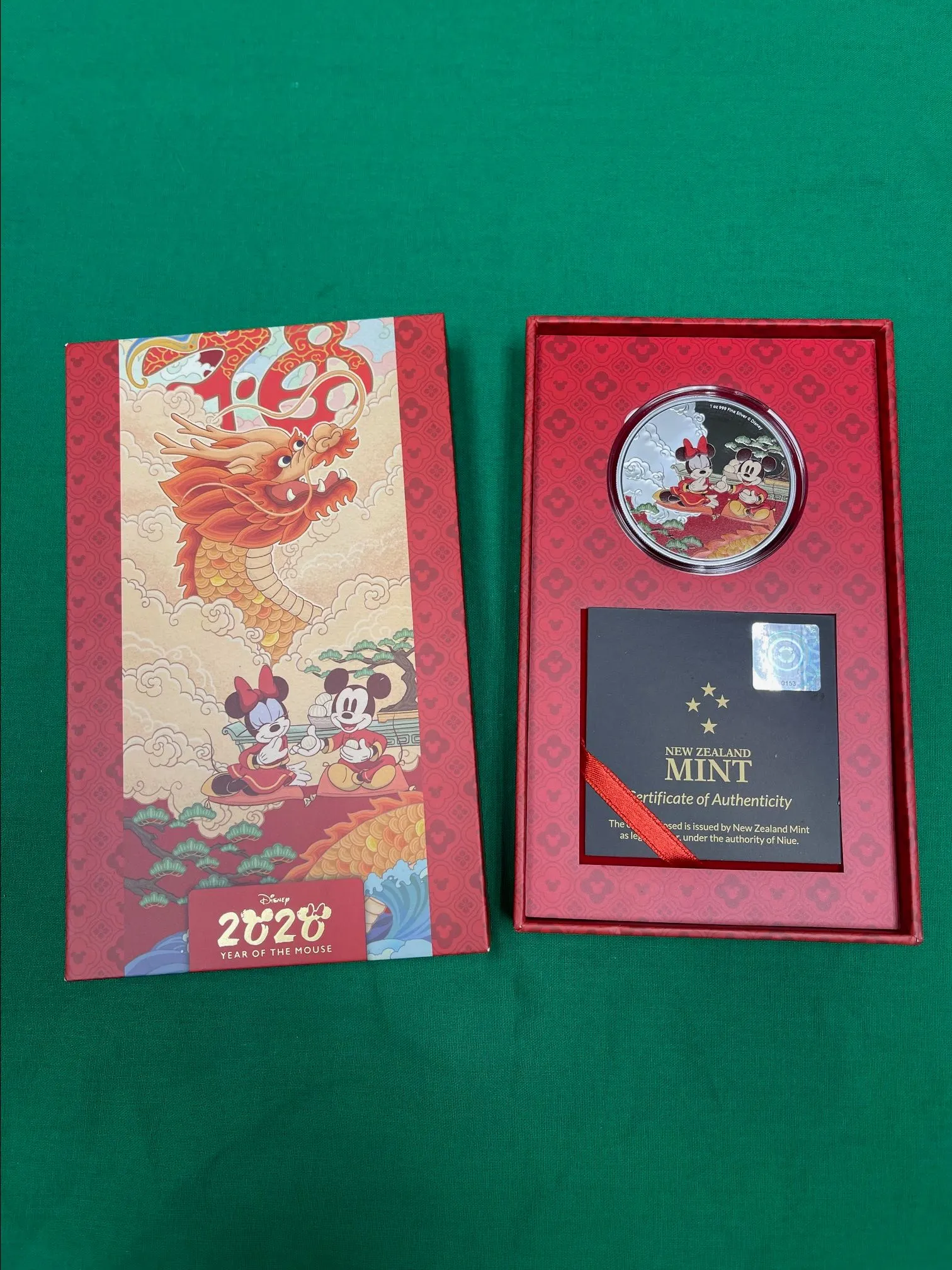 Product image for 2020 1oz .999 Silver Year of the Mouse - Good Fortune Limited Edition Coin
