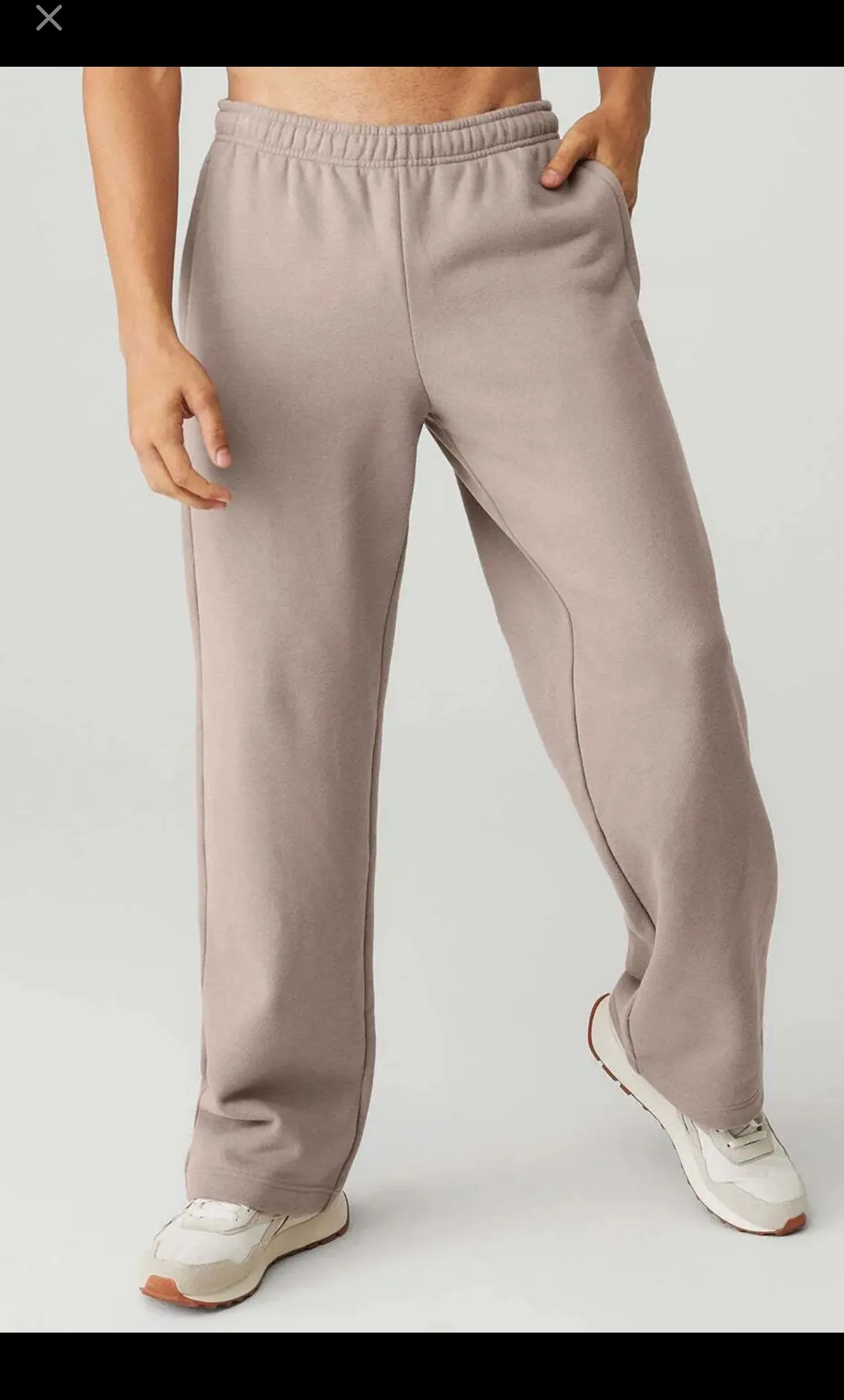 Product image for Alo Yoga Renown Heavyweight Sweatpant Taupe NWT XL